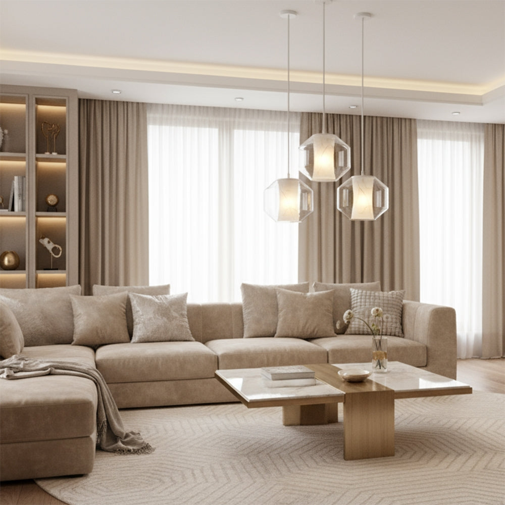 Lampă Modernă Aurie Neagra White Marble APP908-1CP  2