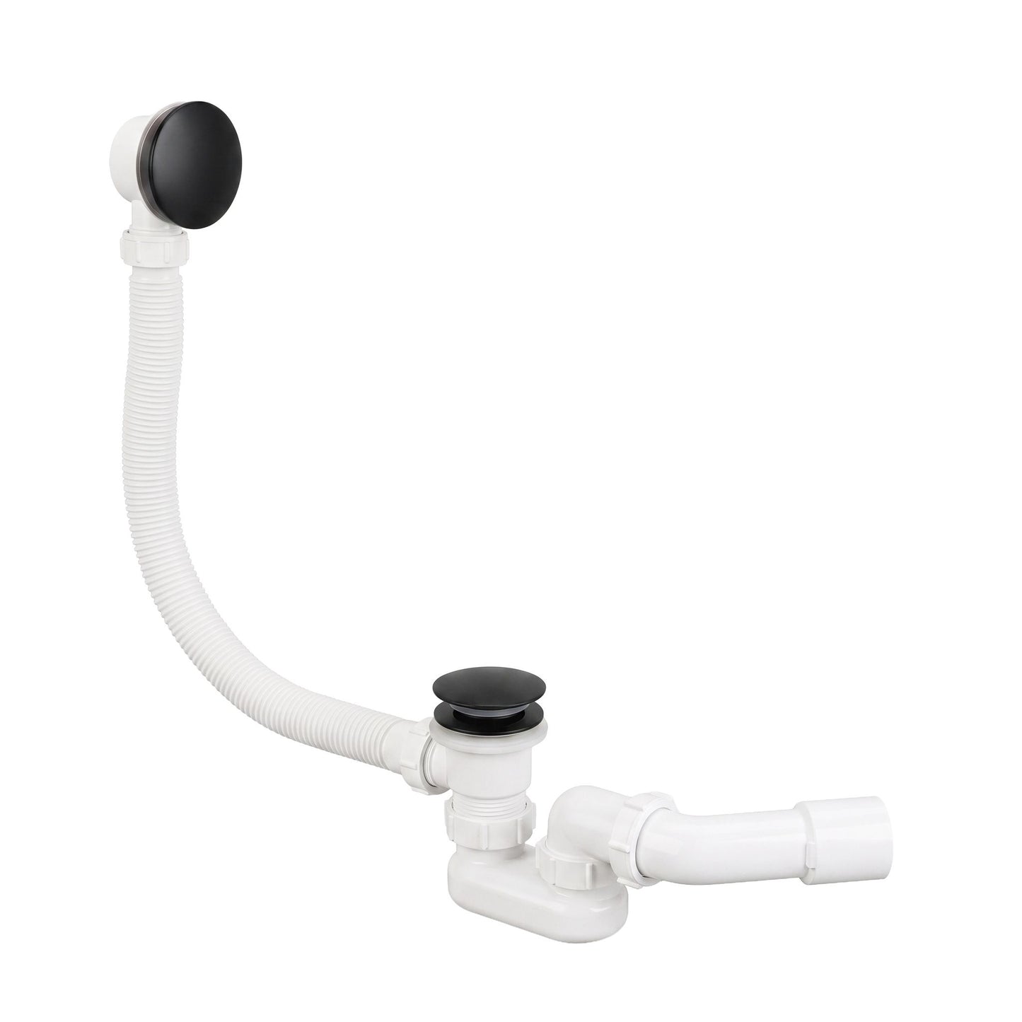 Sifon Pentru Cadă Rea Cu Ventil Click-clack Black 1