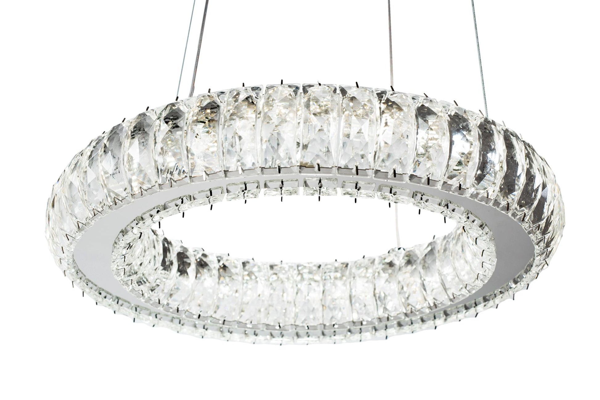 Kryształowa Lampa Sufitowa LED APP1040-CP + pilot  3