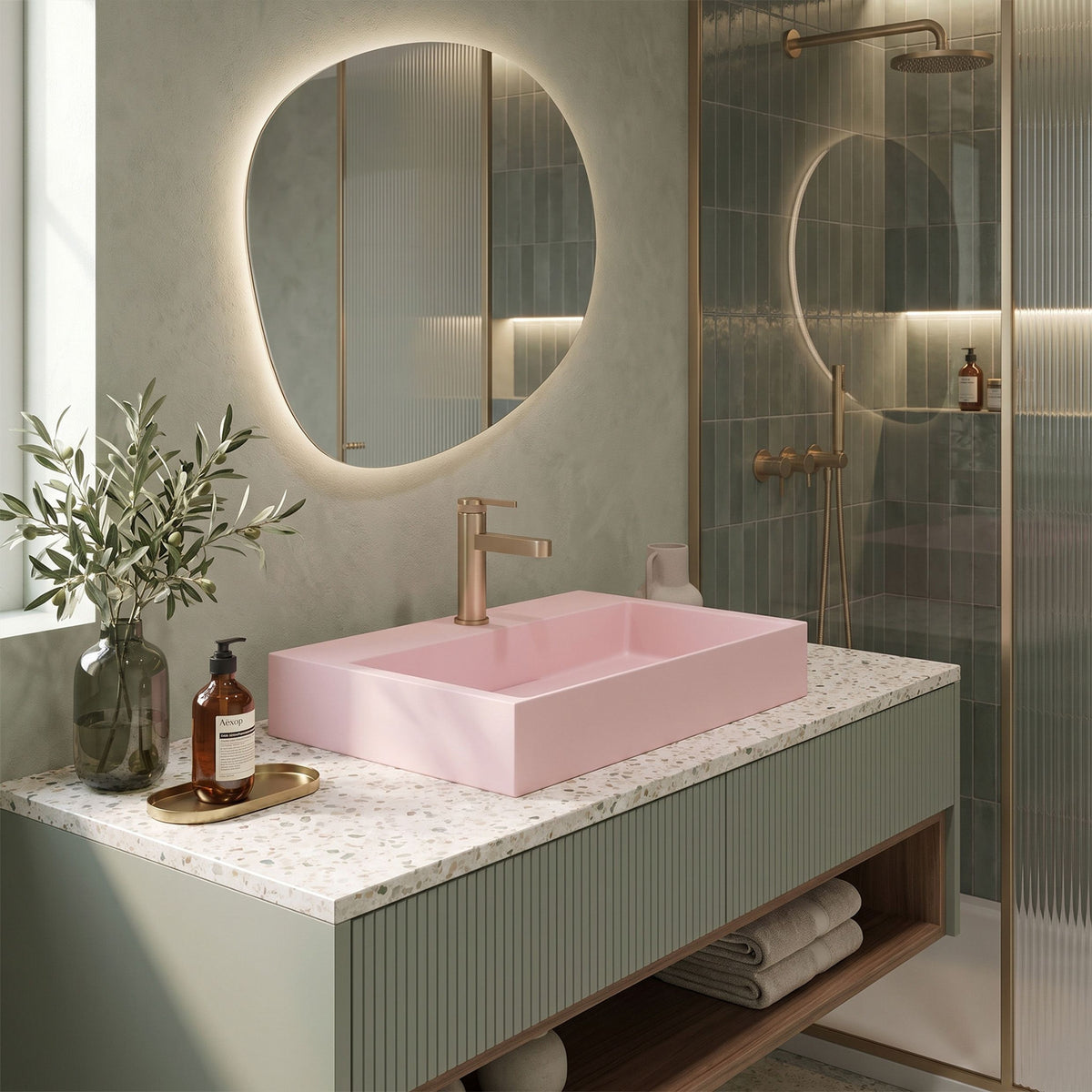 Lavoar Pentru Blat GOYA PINK 60CM 11