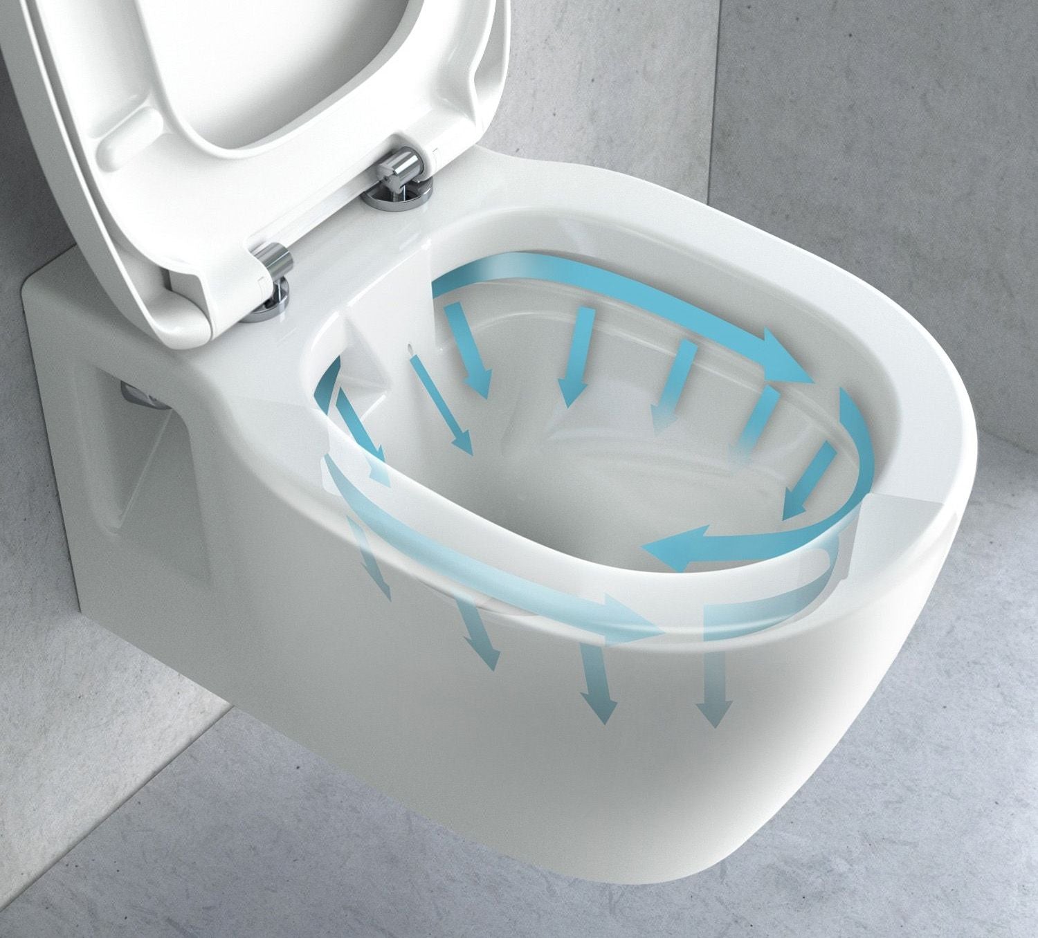 Vas WC suspendabil Rea Carter 24cm N2 Rimless  7