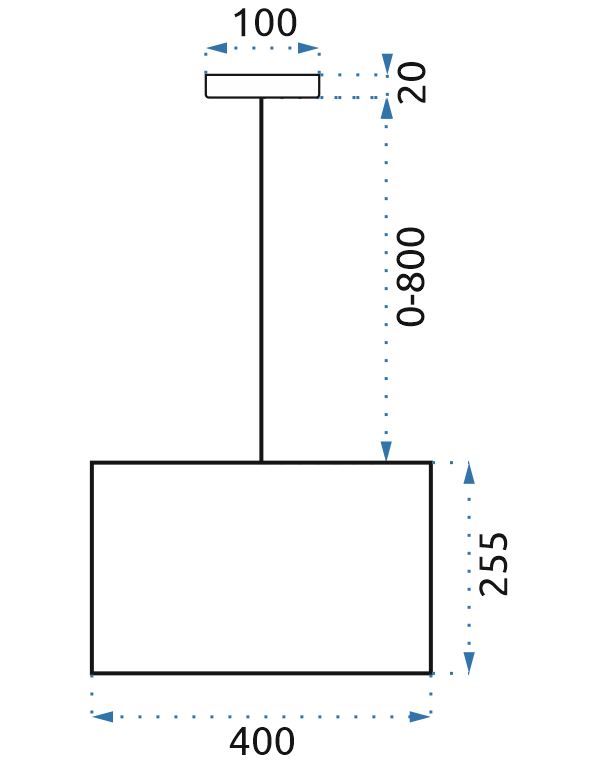 Lampă suspendată Negru Auriu 40cm APP620-1CP 7