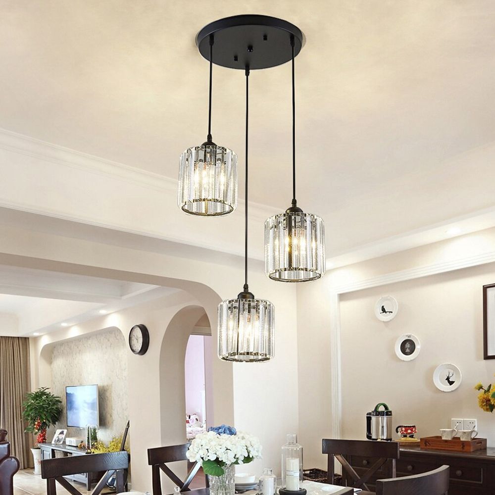 Lampă de tavan din imitatie cristal negru APP513-3CPR  6