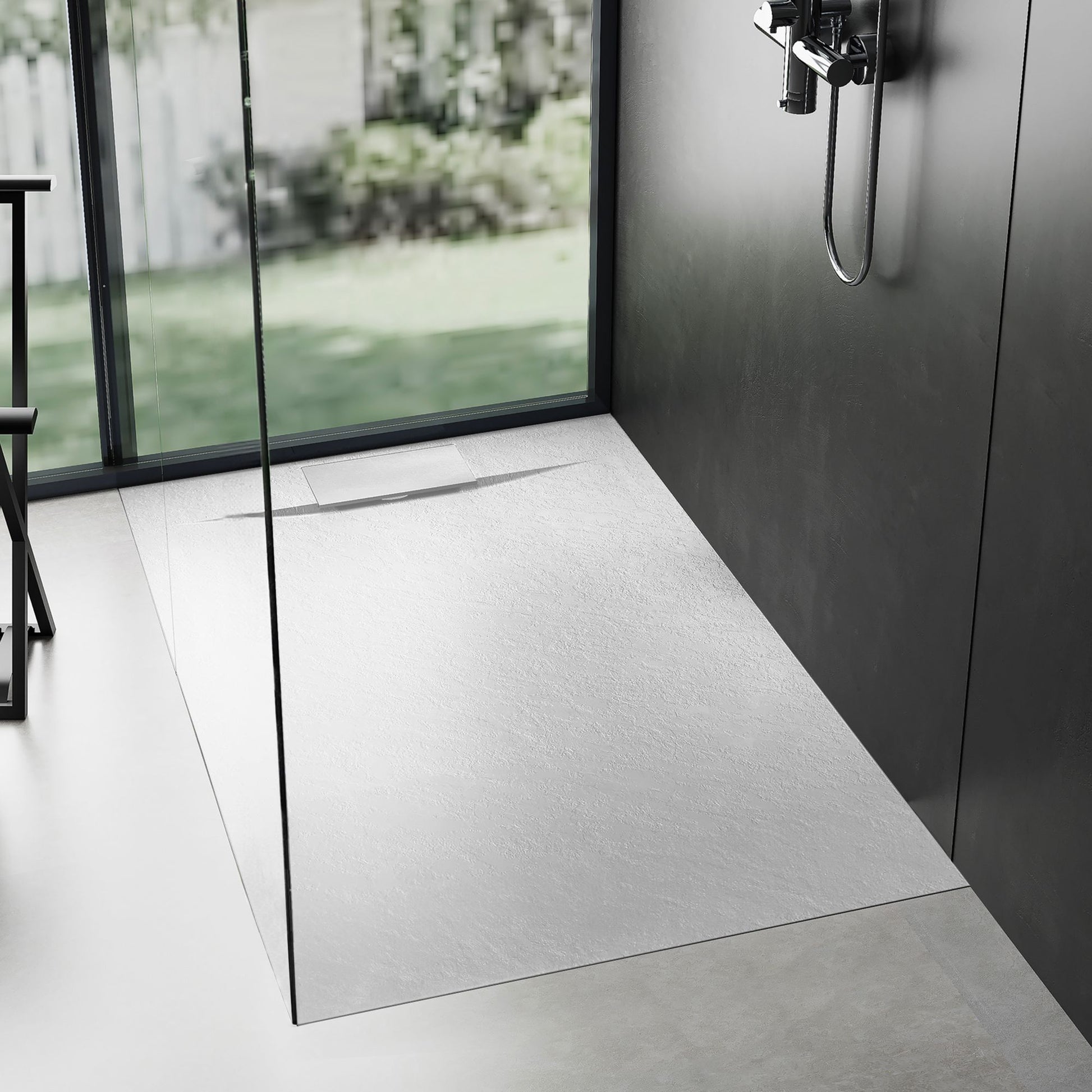 Cadita de dus Bazalt White 80x100  2