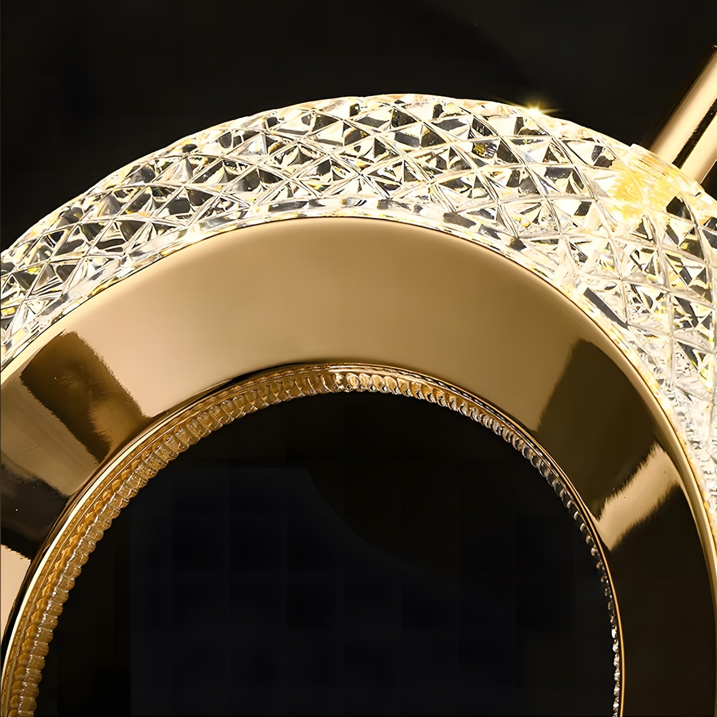 Lustră Cu Cristale Suspendată G119-1cp Gold  3