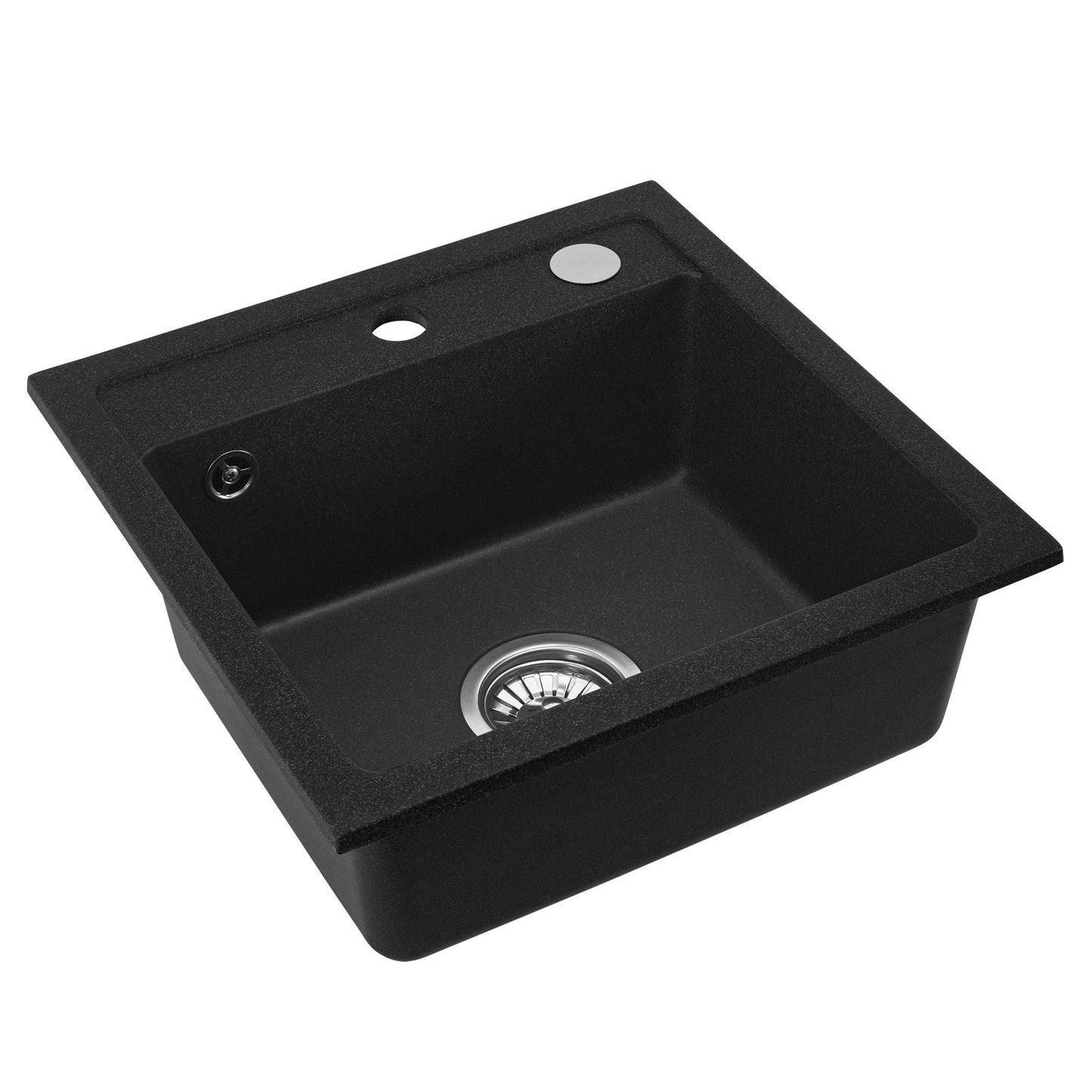 Chiuveta bucatarie Granit West black metalic Negru  2