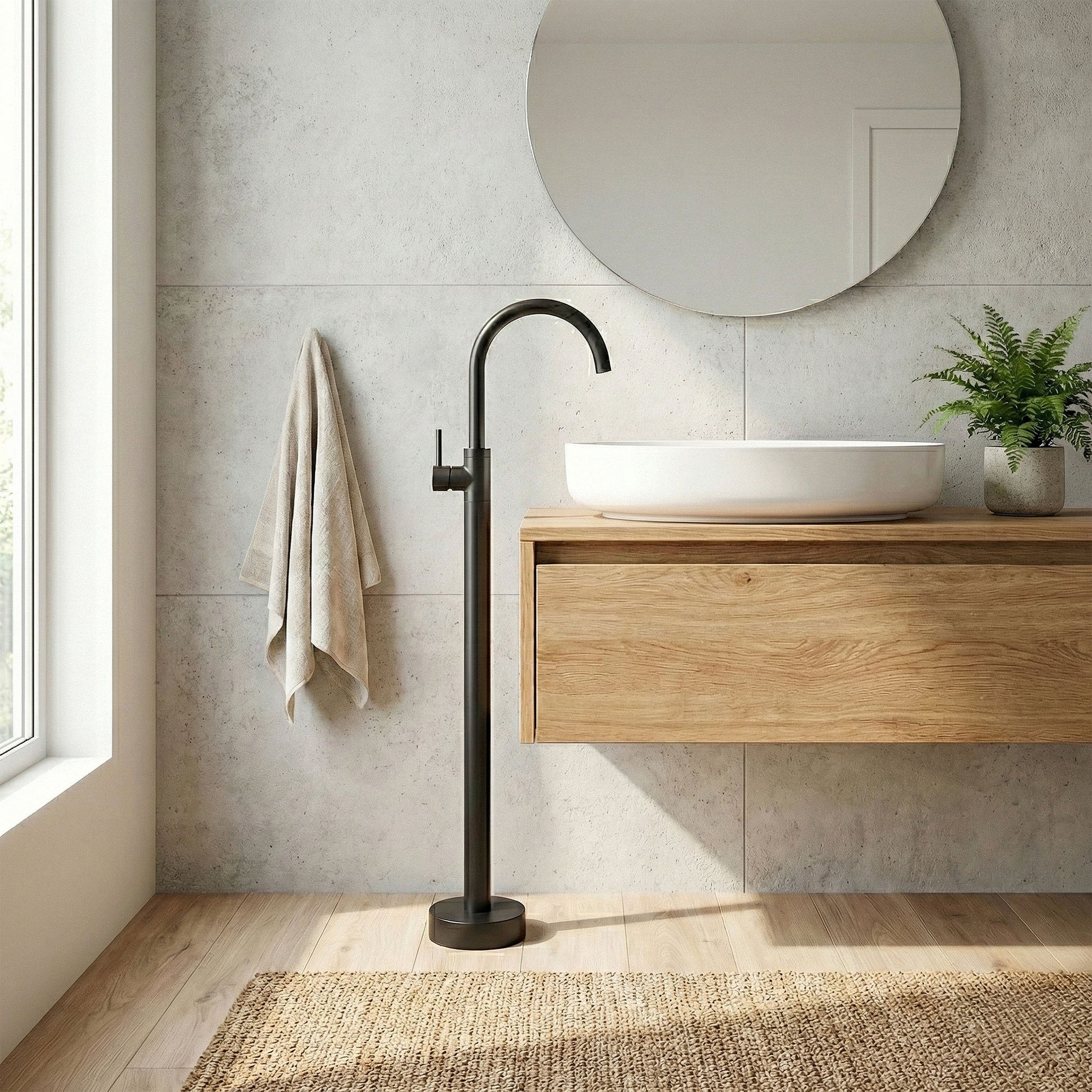 Robinet pentru lavoar Rea Lungo Black  4