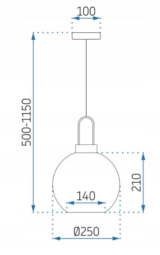 Lămpi de tavan  sticlă 25cm APP630-1CP  7