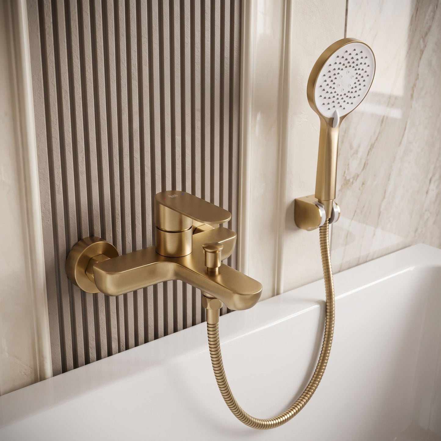 Baterie Pentru Cadă REA Logan Brush Gold 7