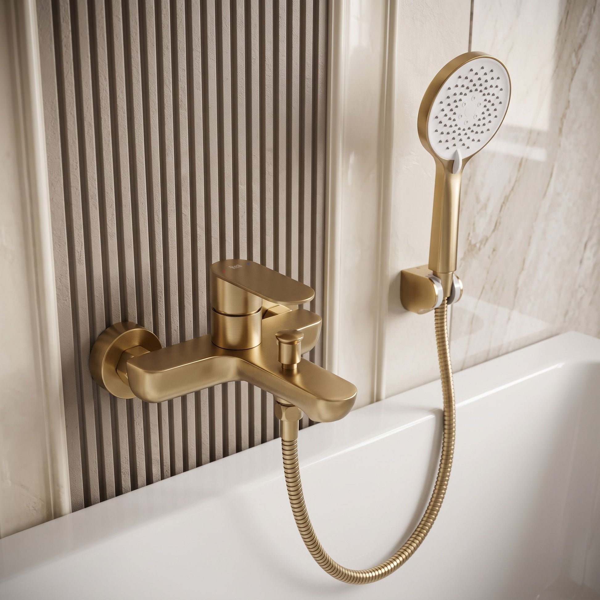 Baterie Pentru Cadă REA Logan Brush Gold 7