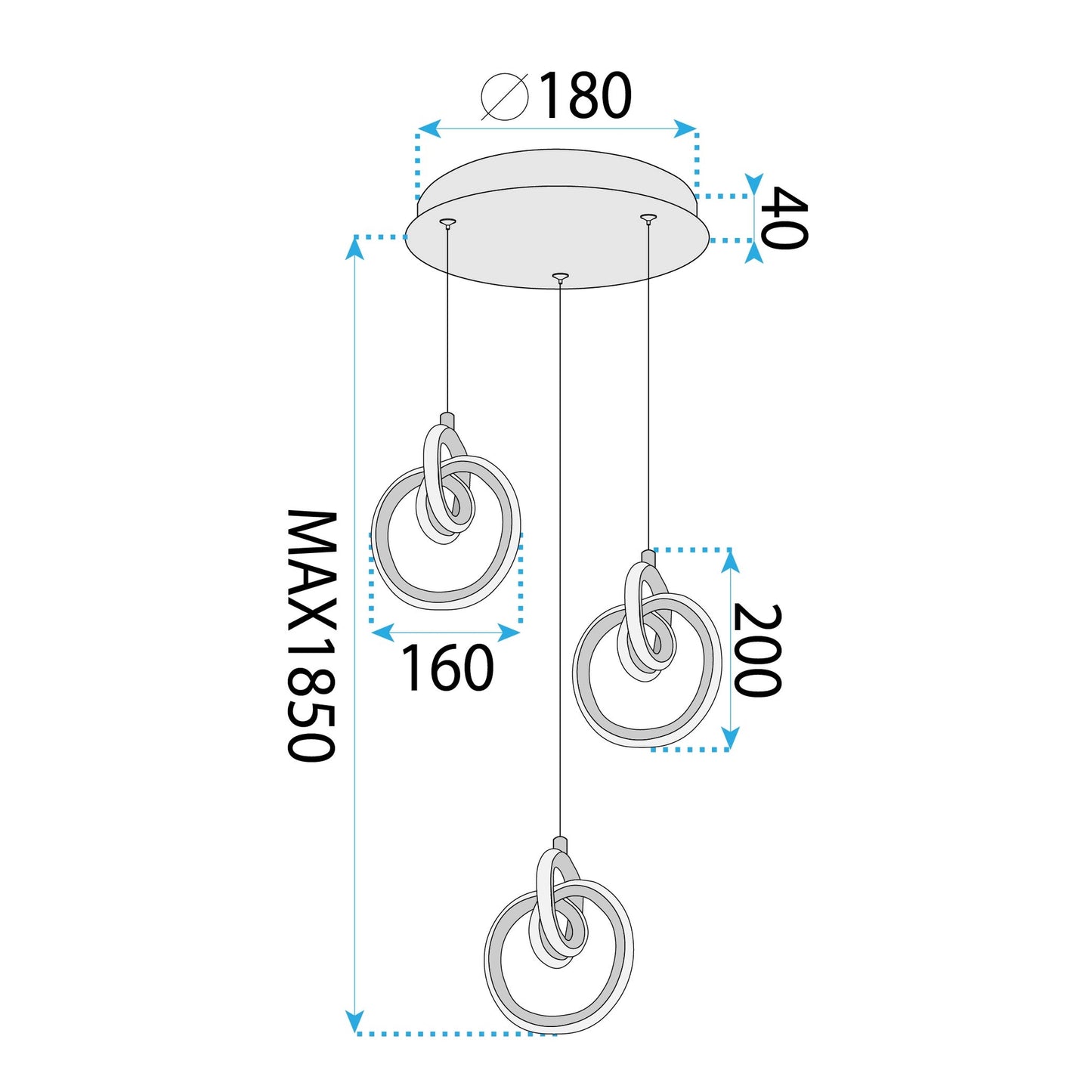 Lampa Led Lhj093-3cp Gold  7