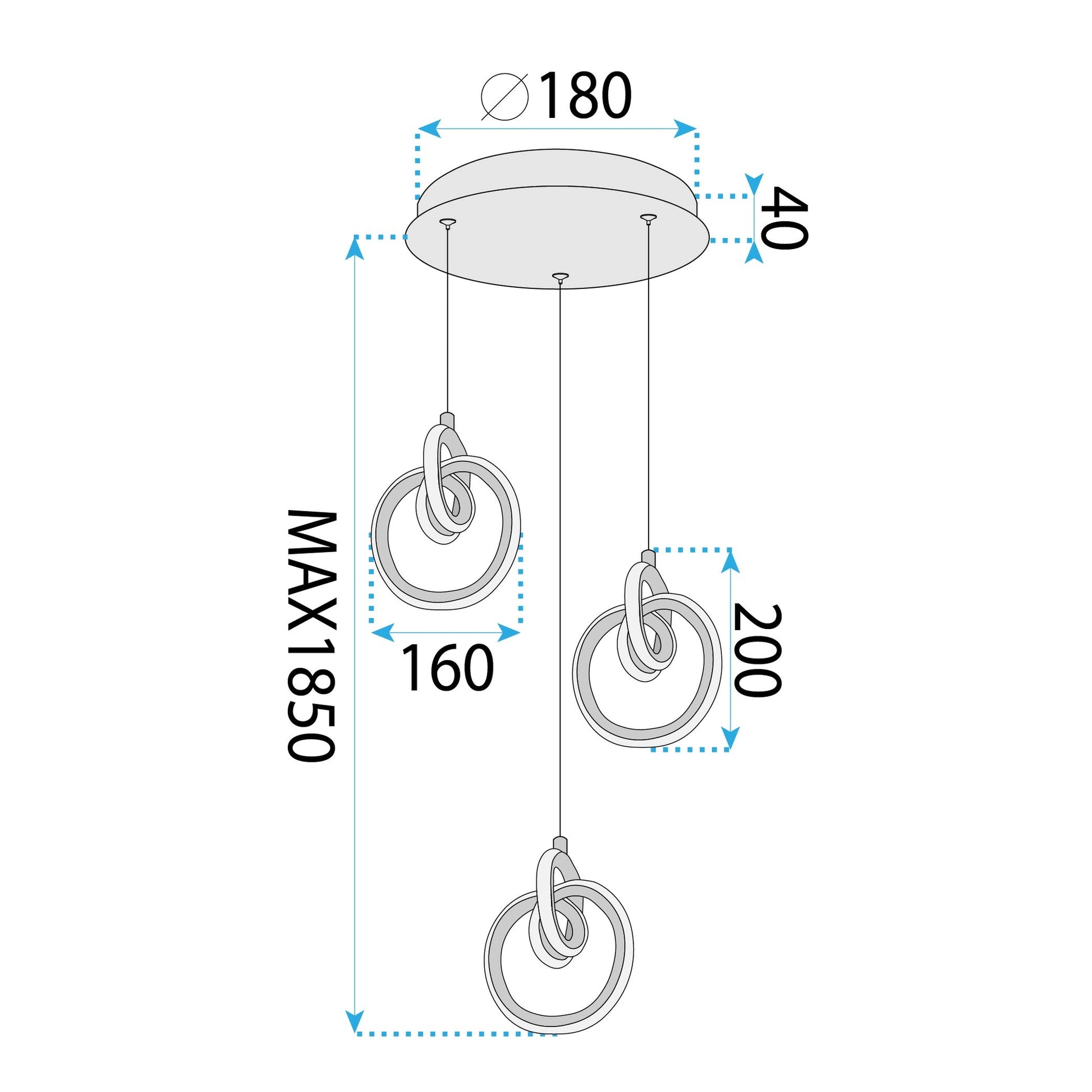 Lampa Led Lhj093-3cp Gold  7