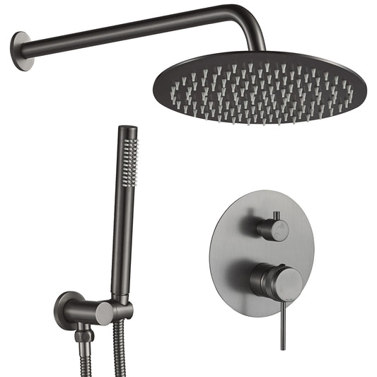 Set de dus incastrat Rea Lungo Grip Gun Grey  + BOX  1