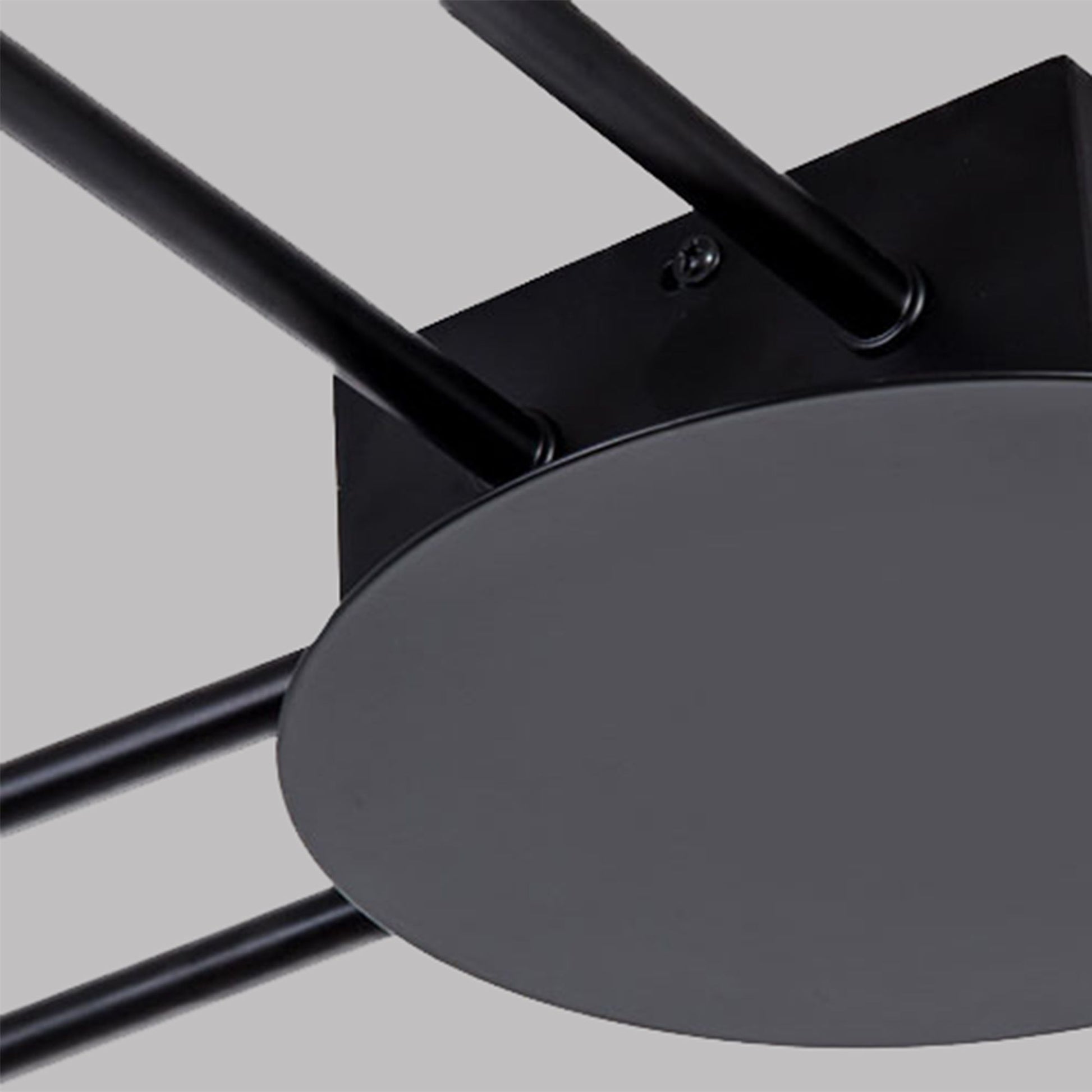 LAMPĂ MODERNĂ DE PLAFON NEGRA LED 6 BRATE APP521-6C  2
