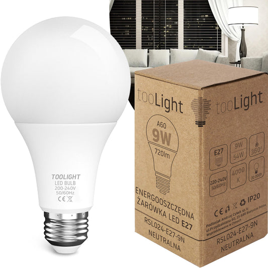 Bec cu LED RSL024 E27 9W Neutral  1