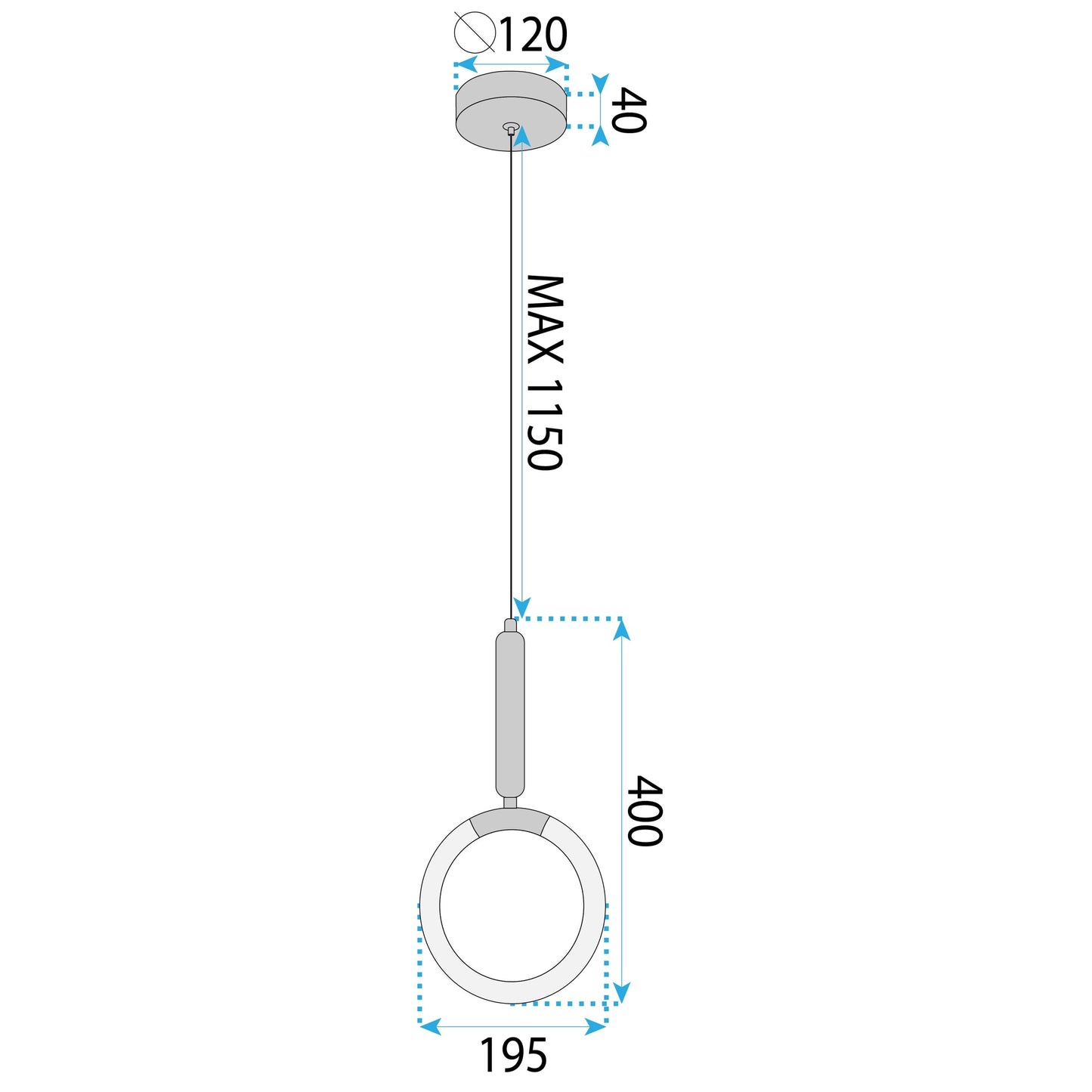 Lampă Suspendată Led Lhj058-cp1 Brush Gold  9