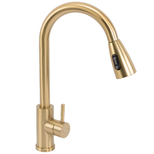Baterie de bucătărie REA CROSS  BRUSH GOLD  1