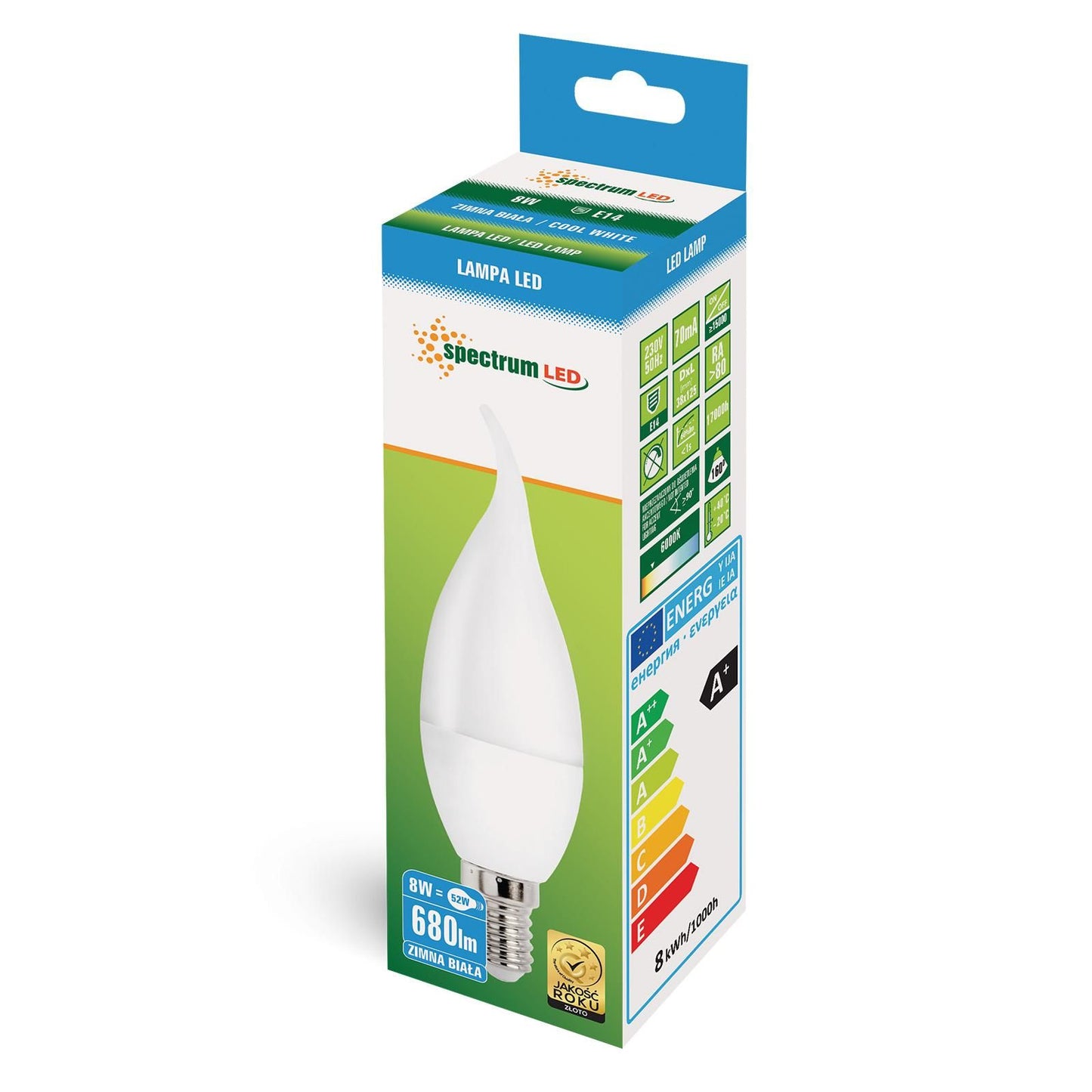 Bec rece LED E-14 230V 8W Decorativ 14226  2