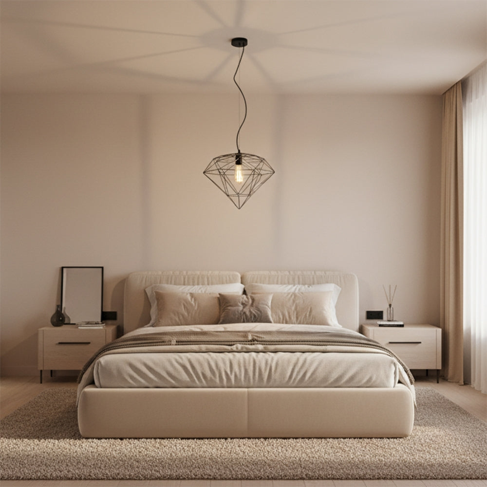 Lampă De Culoare Diamant Metal Loft Black APP563-1CP  3