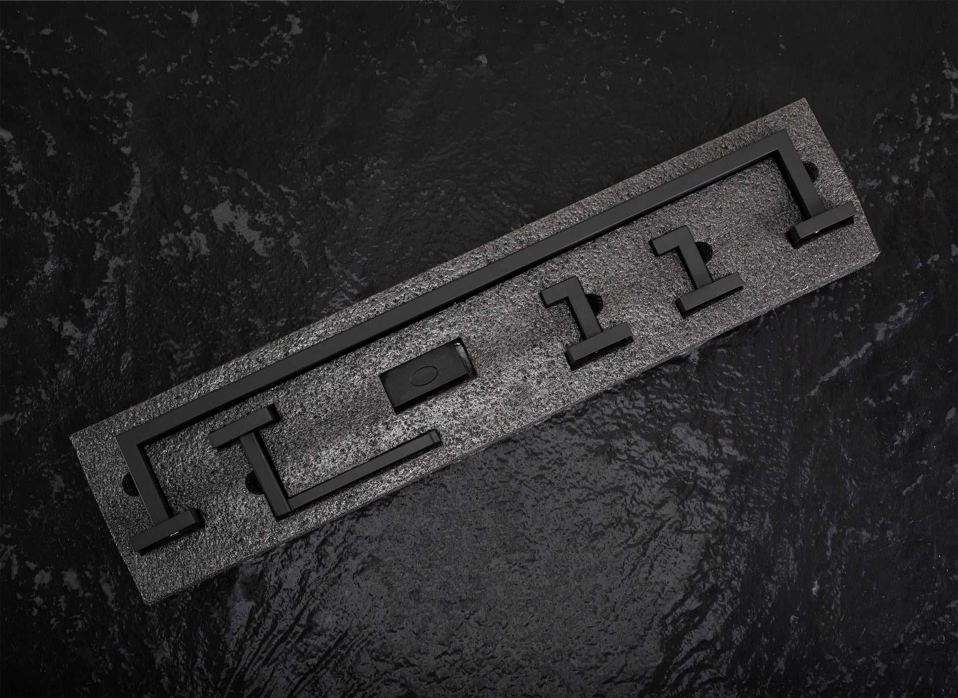 Set Accesorii Pentru Baie Rio Black 4 Piese  7