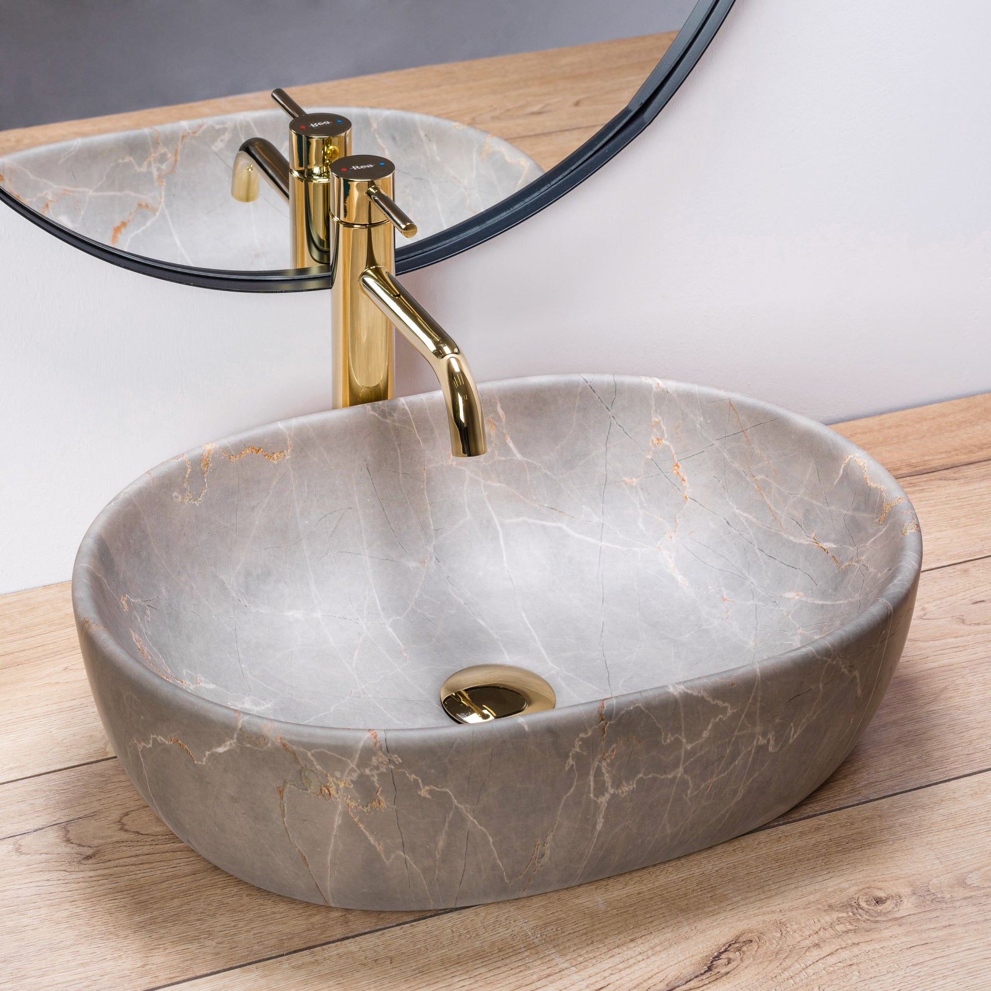 Lavoar pentru blat Rea Lara bej Beige 2