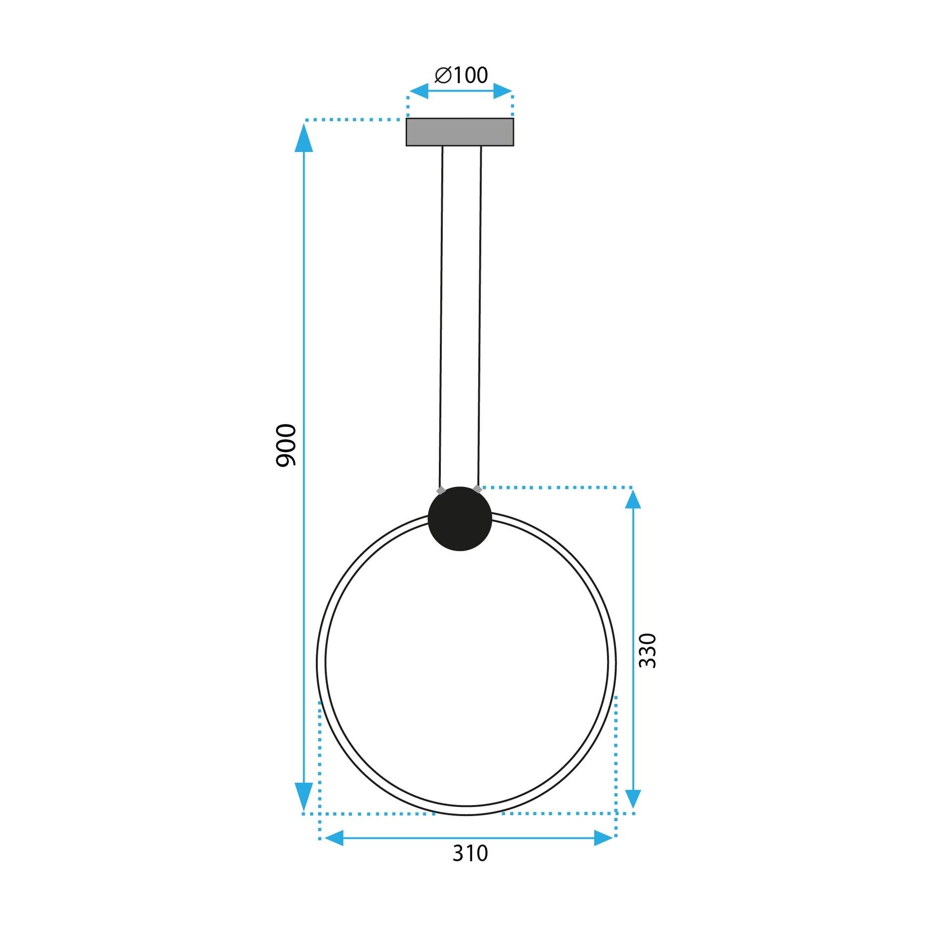 Lampă de tavan LED APP1393-CP GOLD 30cm  7