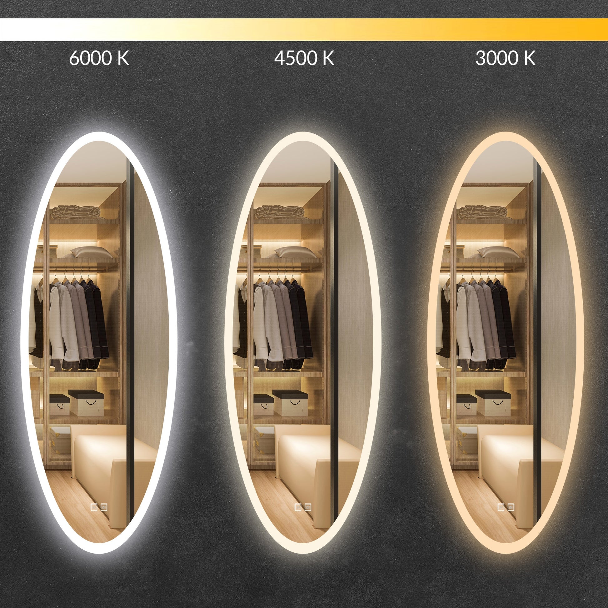 Oglindă Led 50x120cm Wwa  4