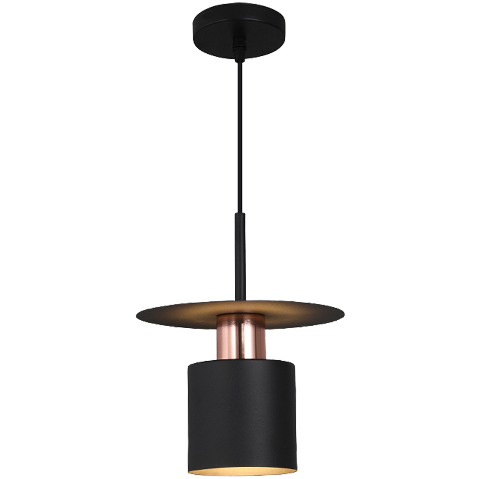 Lampă Suspendată APP1145-1CP Black Rose Gold  4