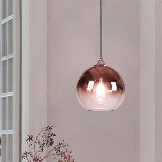 Lampa DE TAVAN din sticla APP 313-1CP Rose Gold  2
