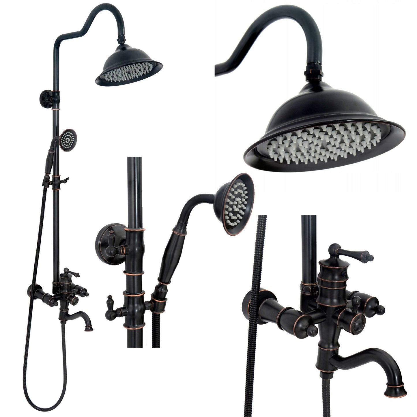 Set de dus cu scurgere Rea Vintage negru 1