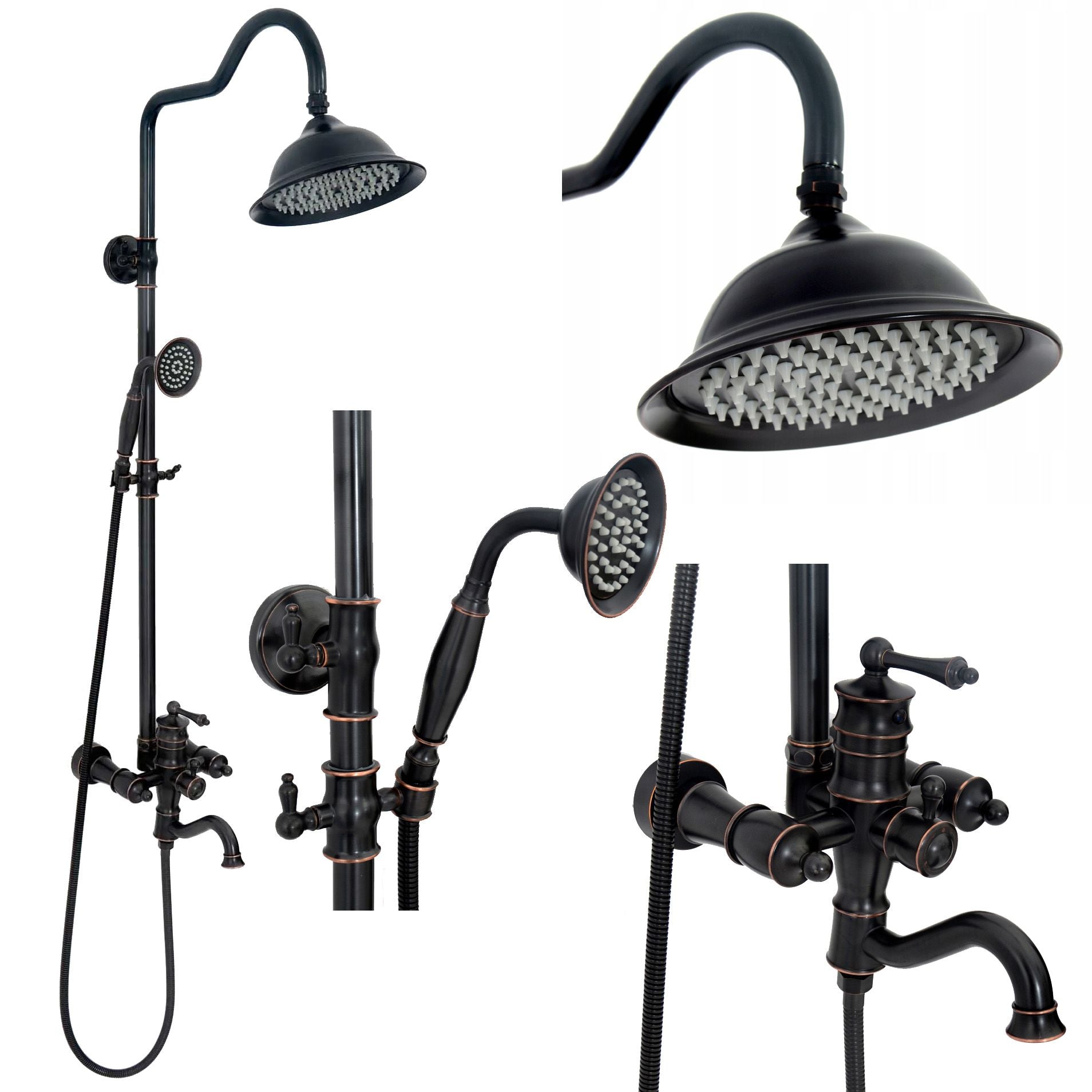 Set de dus cu scurgere Rea Vintage negru 1