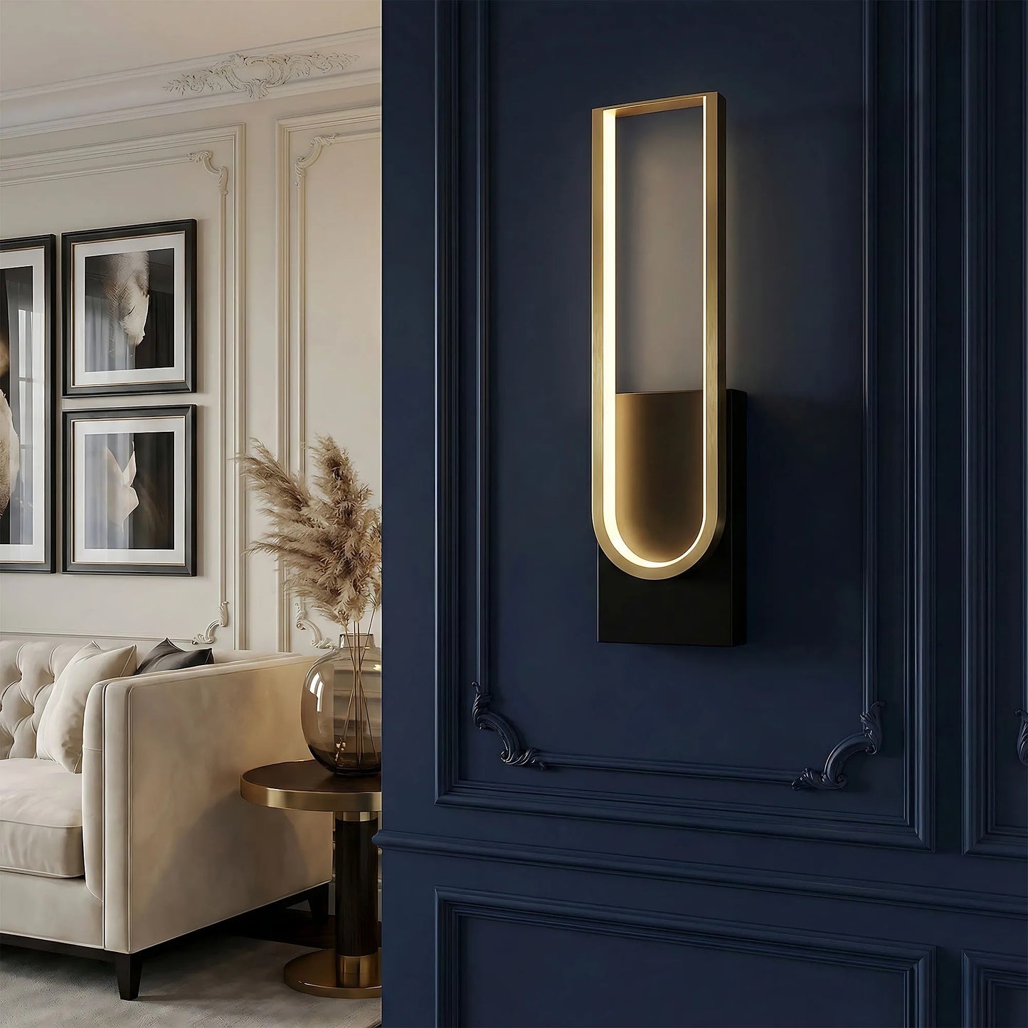 Lampa de perete LED APP1782-W Brush Gold/Black  2
