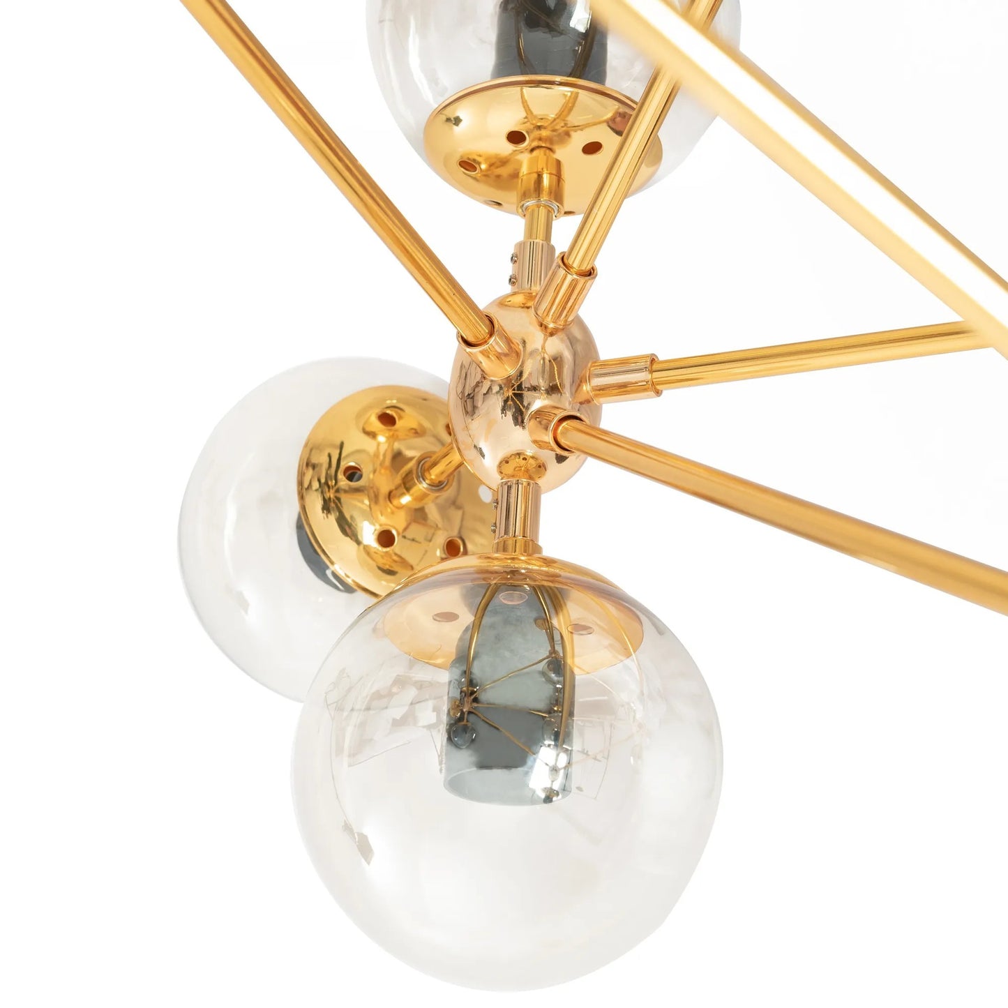Lampă suspendată de tavan Aurie APP267-15C  2