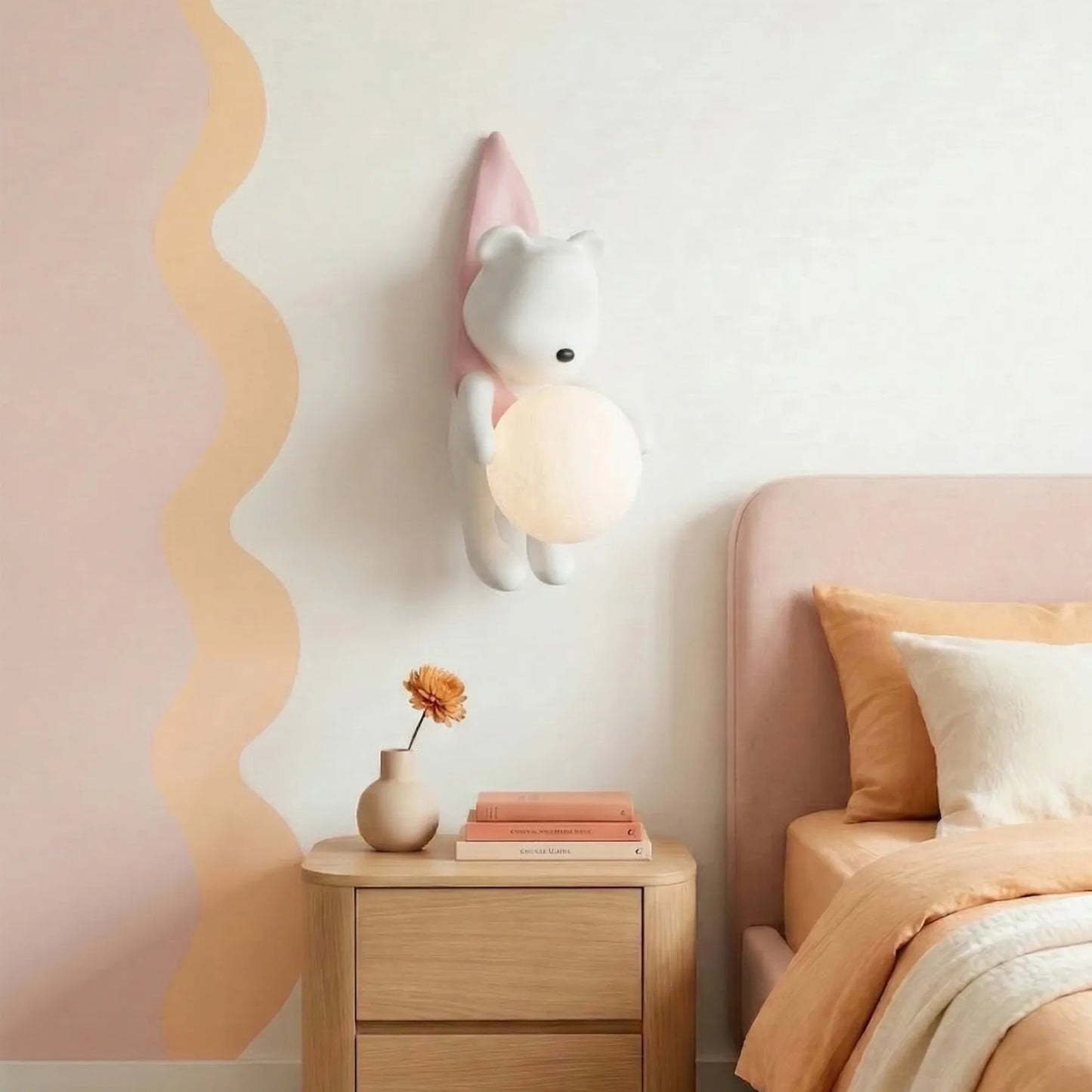 APLICĂ DE PERETE URS ÎN CĂMAȘĂ G168-1W PINK  2