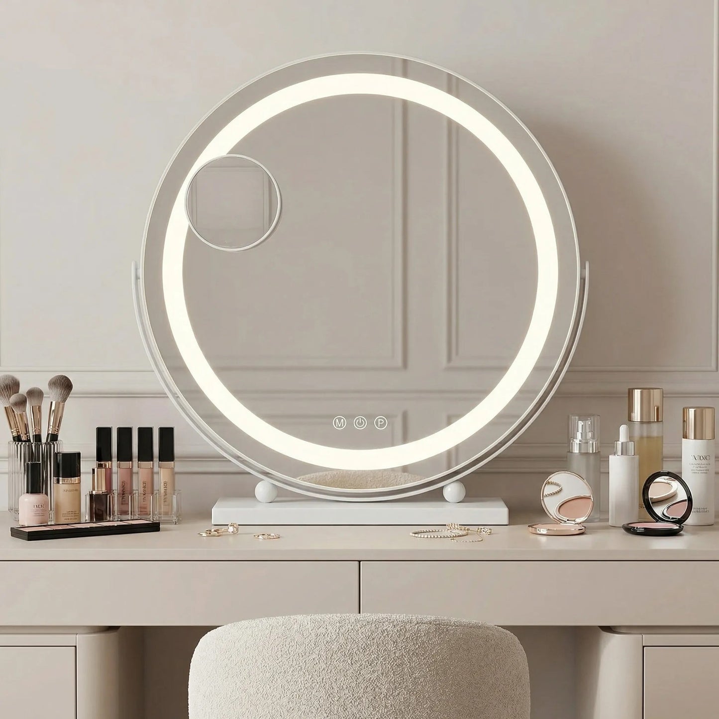 Oglindă LED MAKE-UP White 40 cm  2