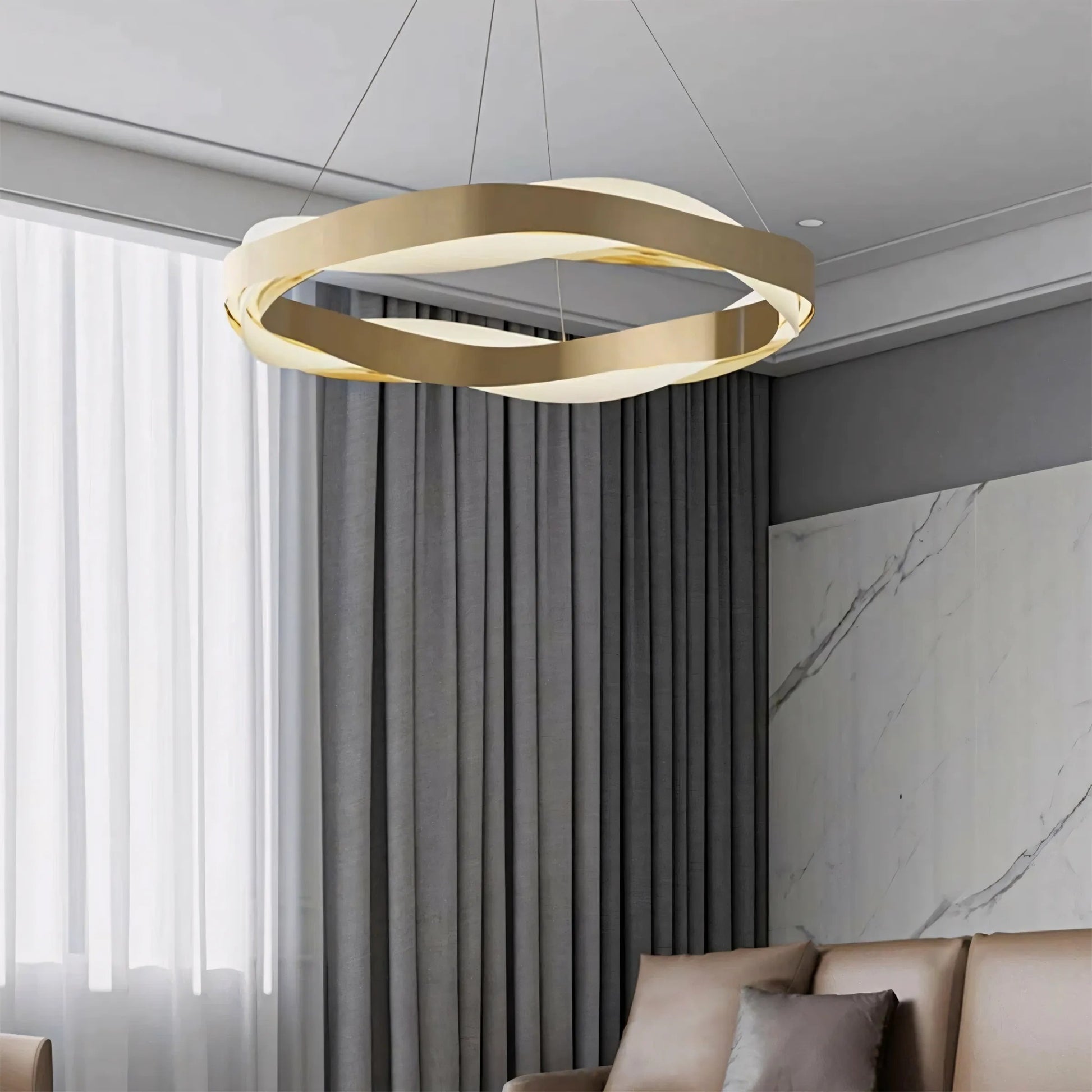 lampă suspendată LED APP1802-CP Brush Gold  2