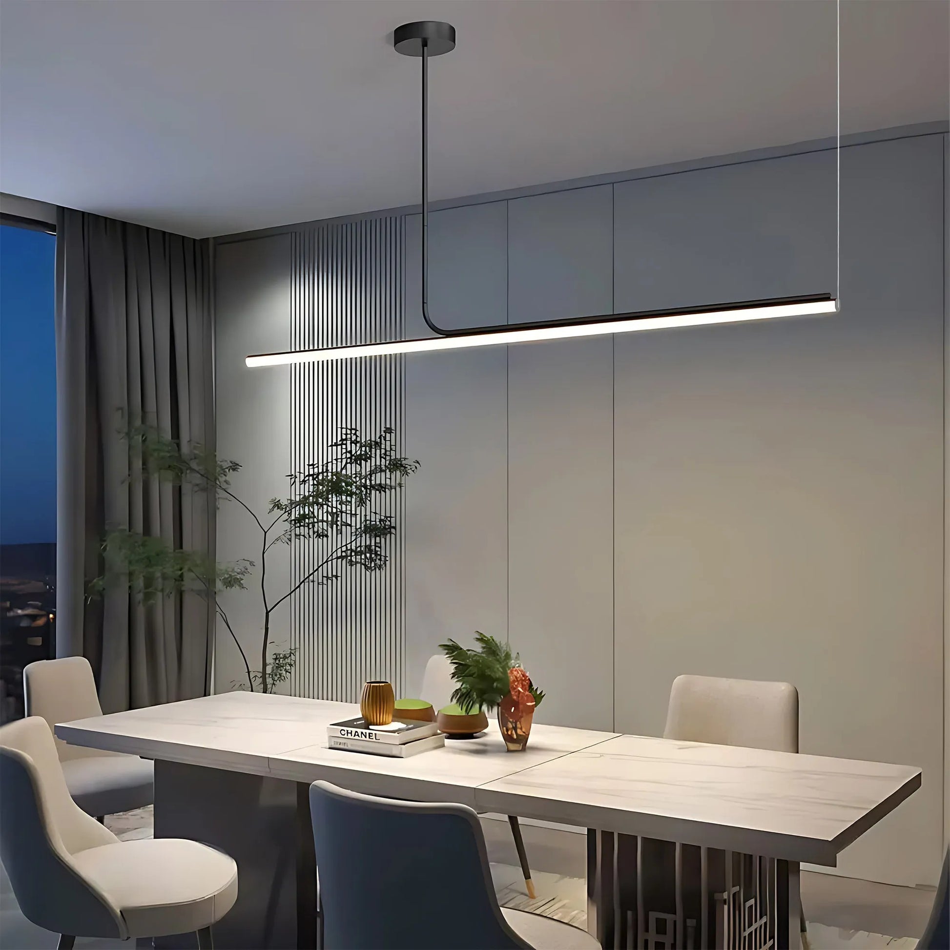 Lampă suspendată LED APP1660-CP Black 140cm  2