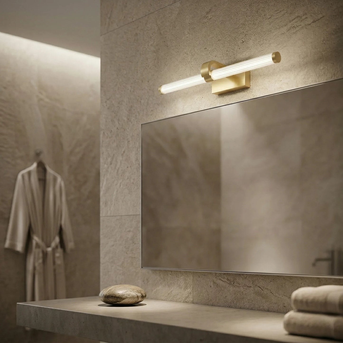 Aplică LED pentru baie APP1885-1W 40cm BRUSH GOLD  2