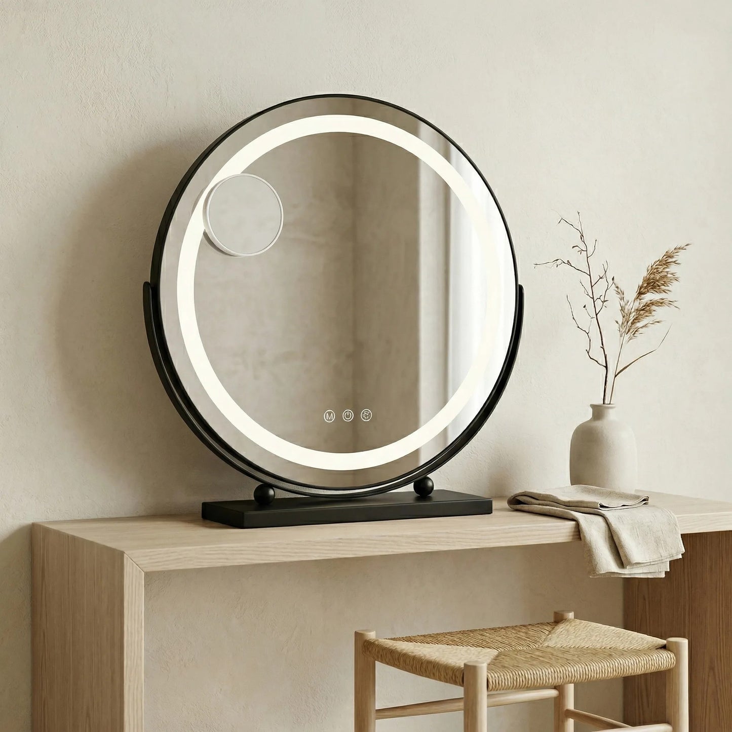 Oglindă LED MAKE-UP Black 50 cm  2
