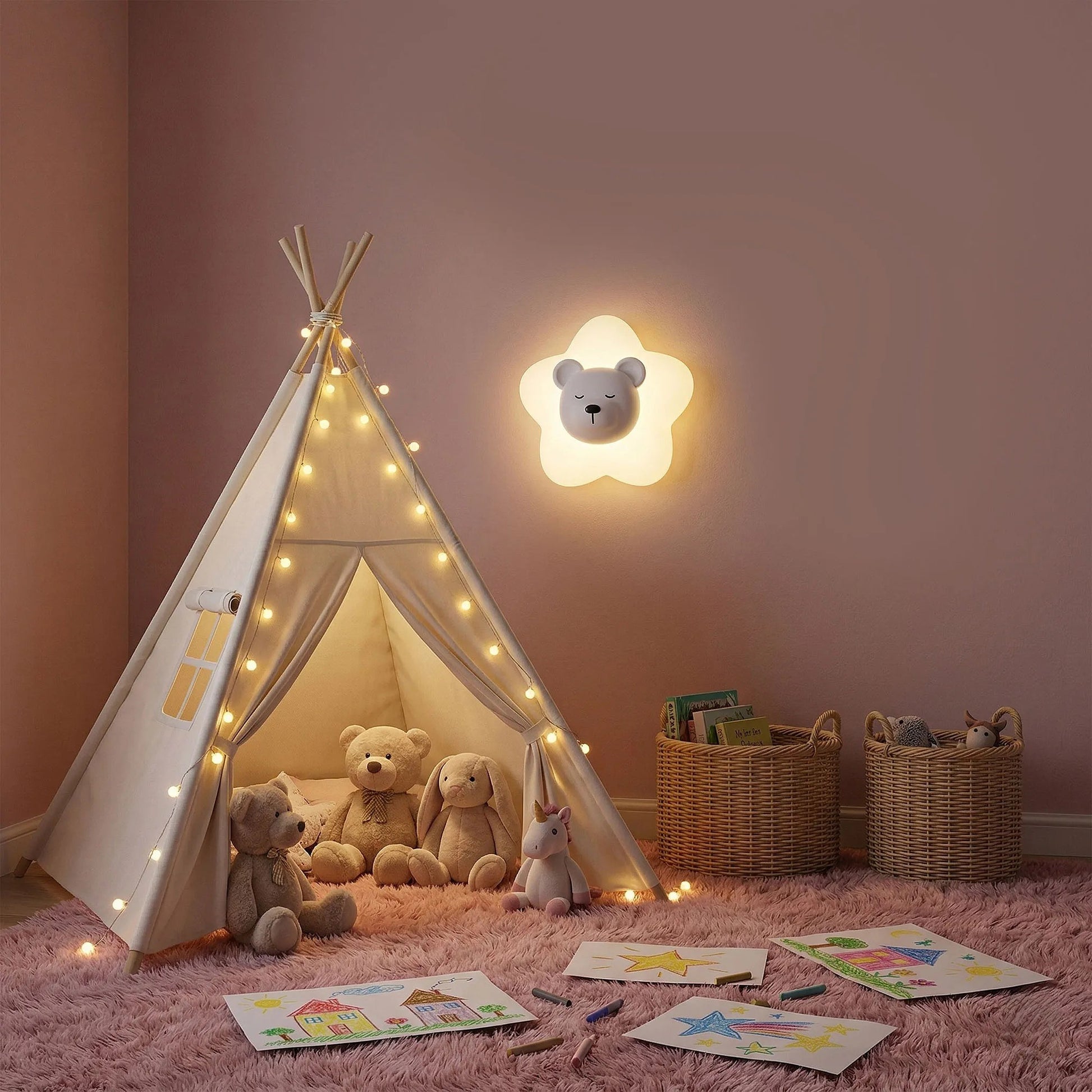 APLICĂ DE PERETE LED G181-W WHITE BEAR  2