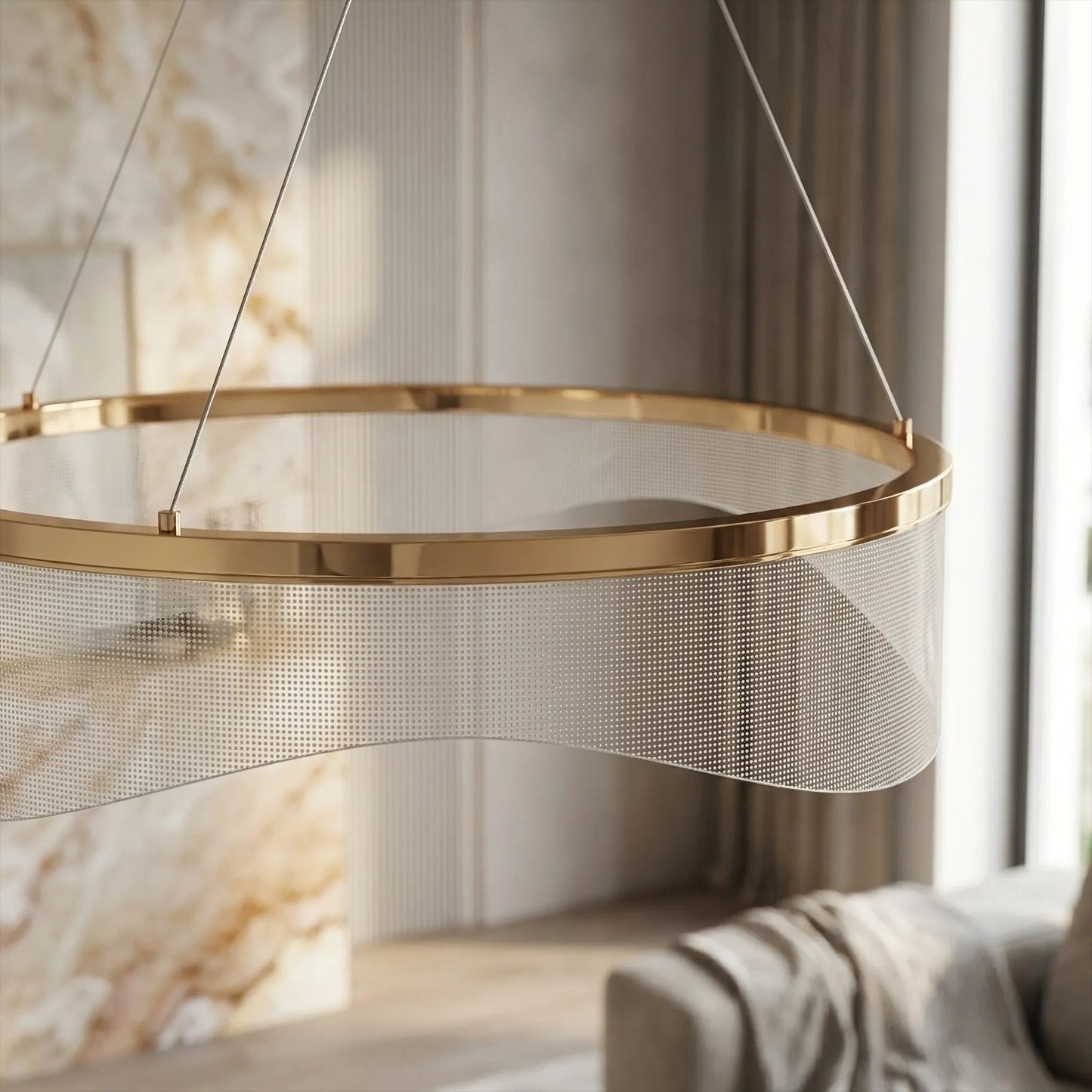 LAMPĂ DE TAVAN SUSPENDATĂ G144-CP 40 GOLD  2