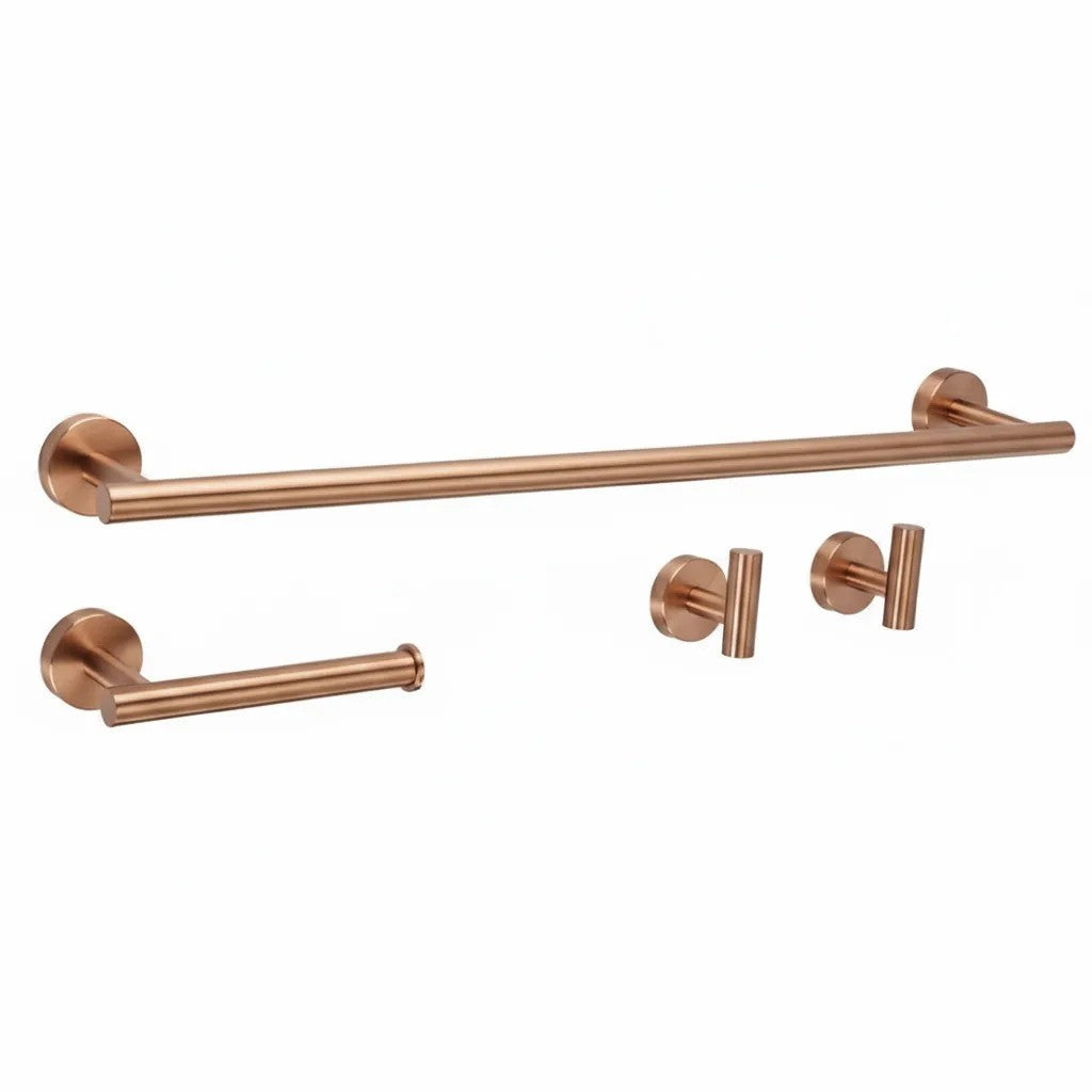 Set accesorii pentru baie  Ari Brush Copper 4 piese  2