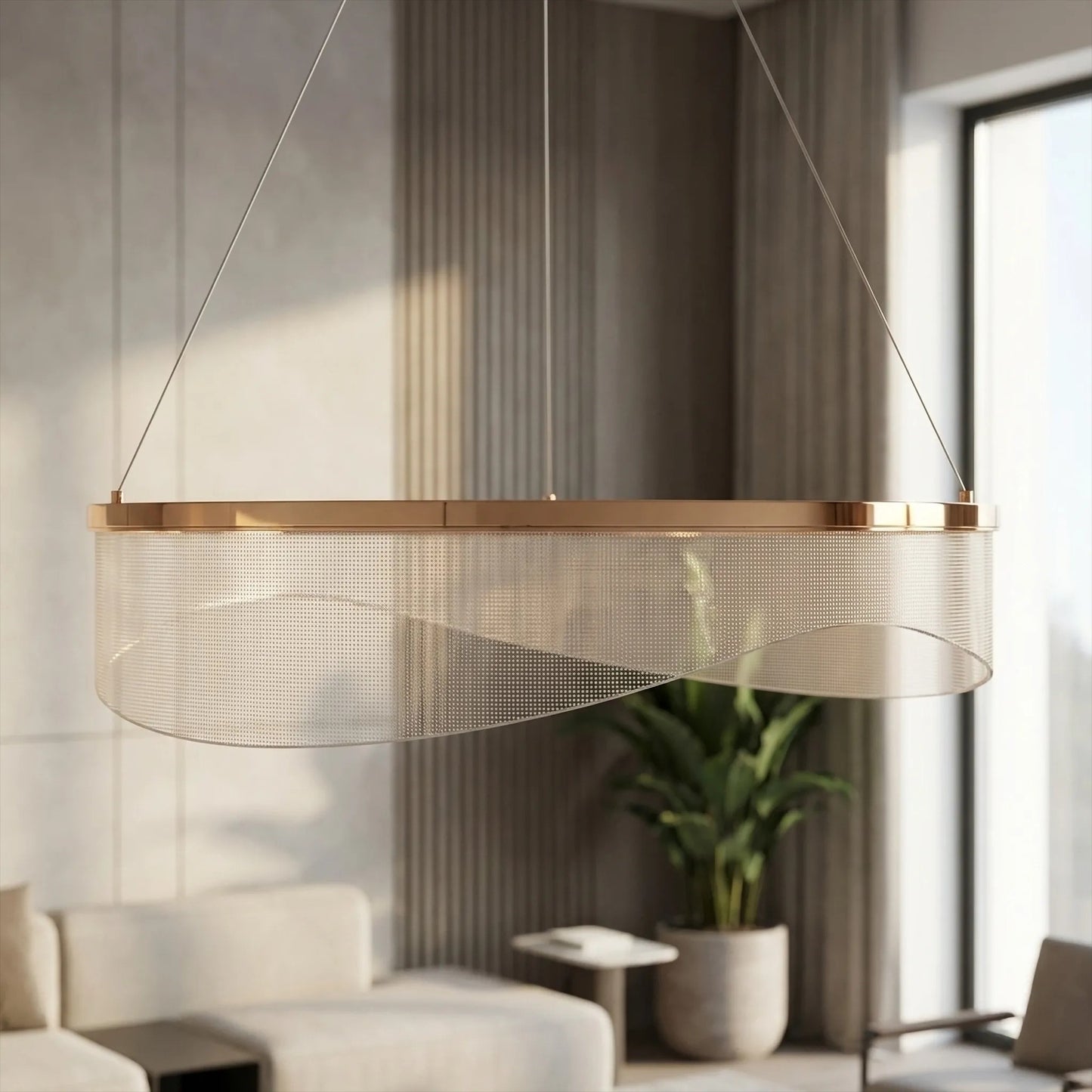 LAMPĂ DE TAVAN SUSPENDATĂ G145-CP 60 GOLD  2