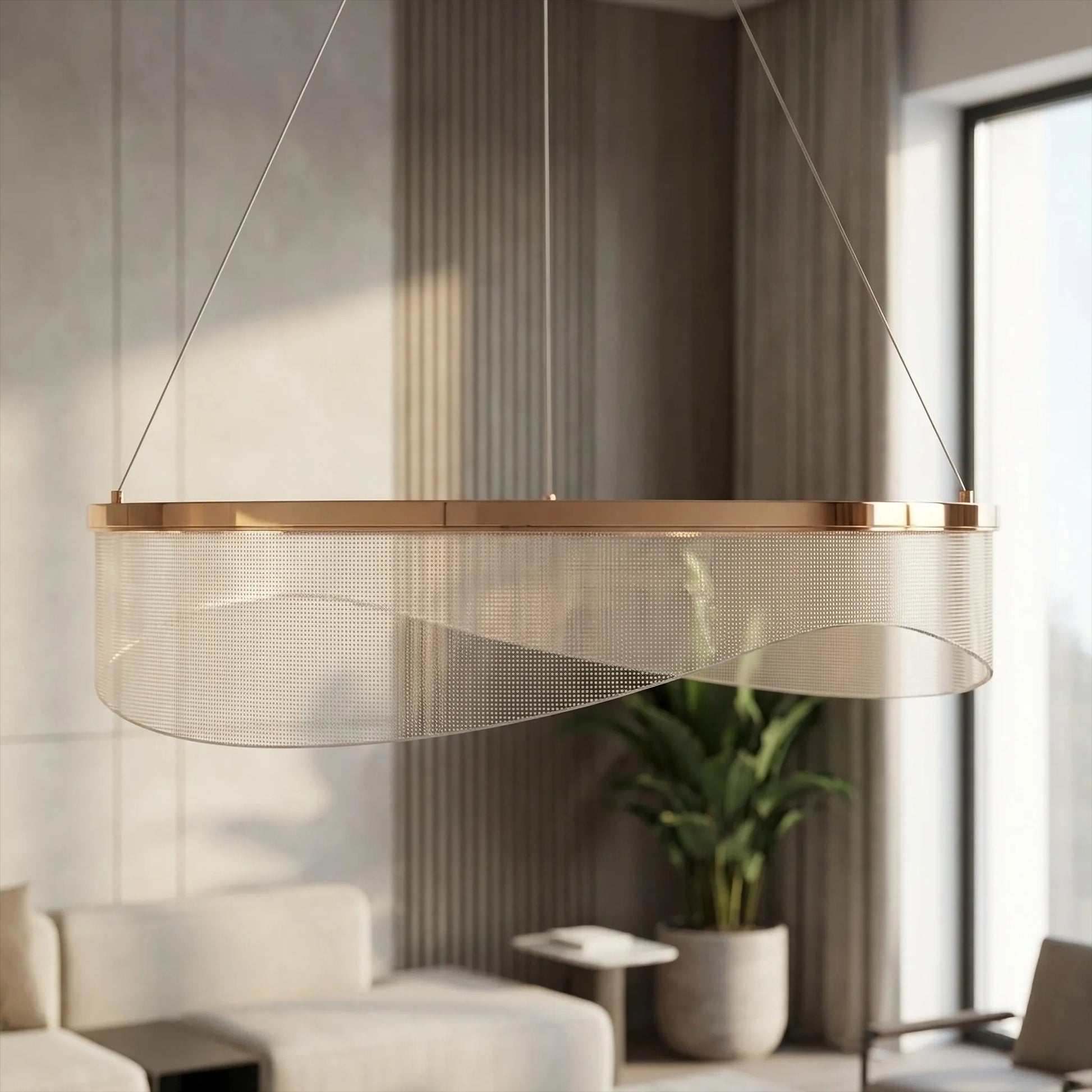 LAMPĂ DE TAVAN SUSPENDATĂ G145-CP 60 GOLD  2