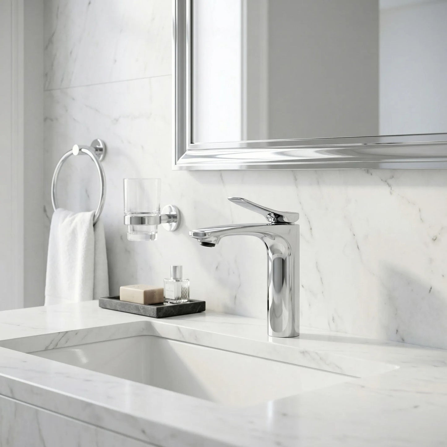 Baterie lavoar PREMIUM REA Vision Chrome Low  2