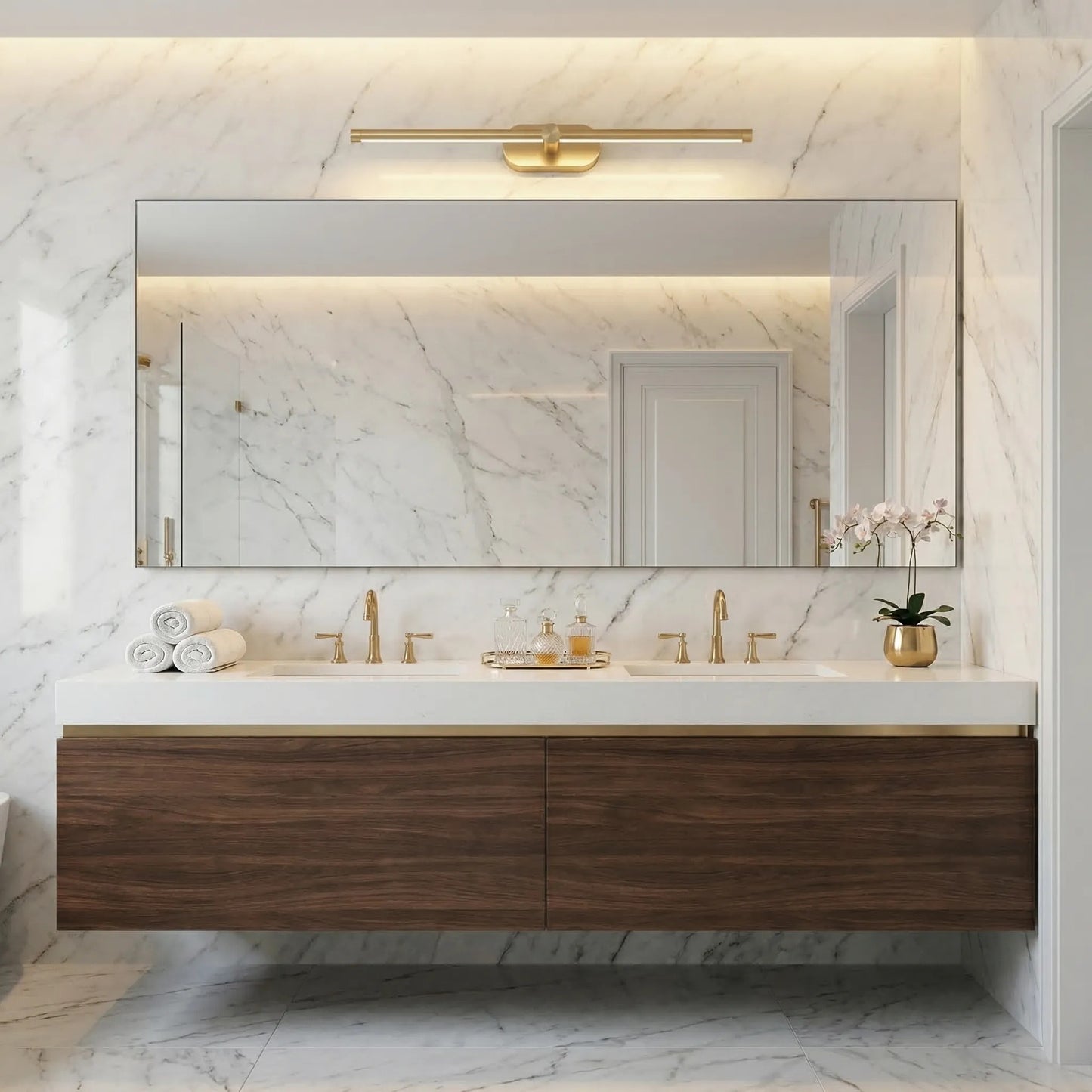 Aplică LED pentru baie APP1893-1W 60 cm BRUSH GOLD  2
