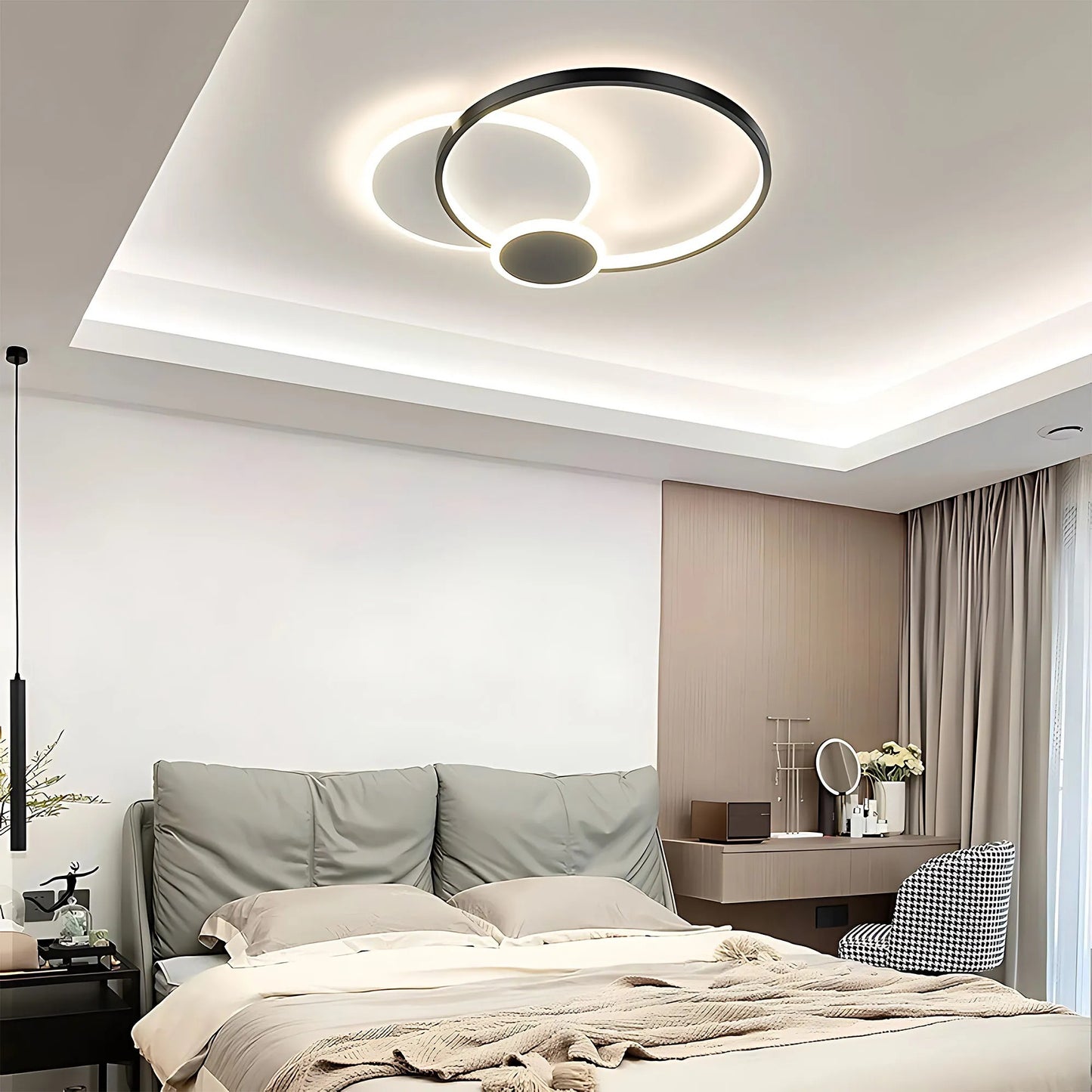 Lampă de tavan APP1709-C Black LED  2