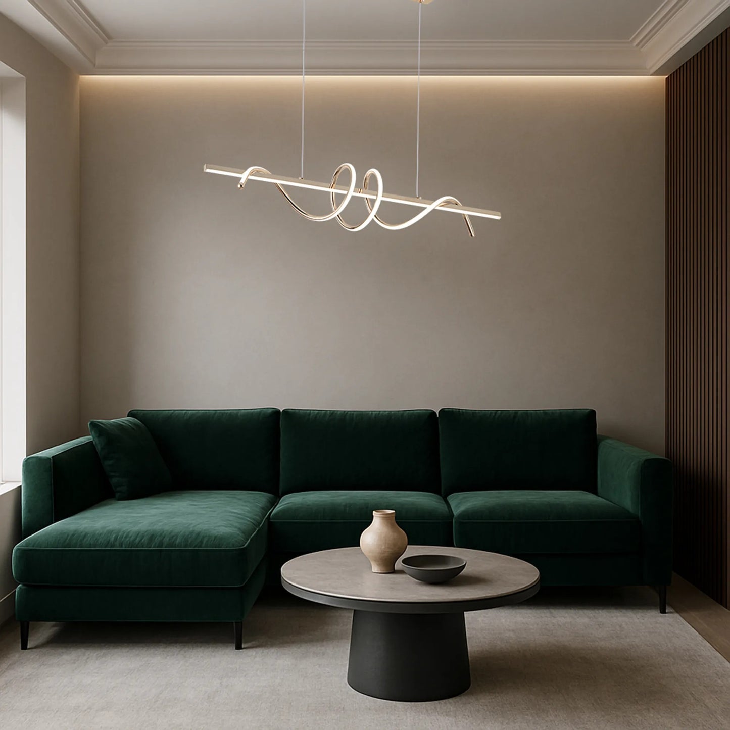 Lampă suspendată LED G065-CP Gold  2