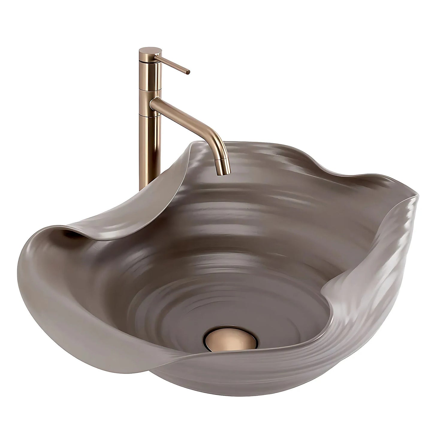 Lavoar ceramic pentru blat REA HM-66TB Handmade ART  2