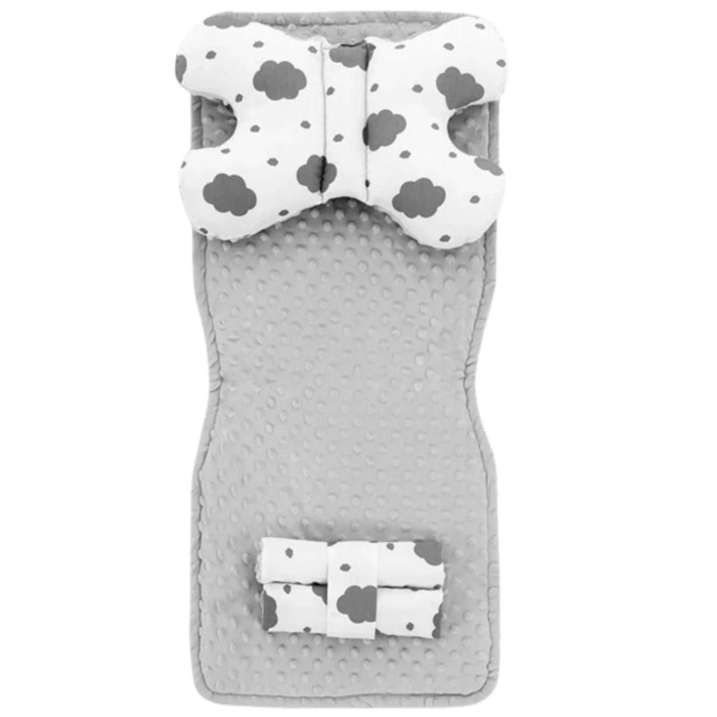 Set Pentru Carucior Cu Doua Fete 4in1 Alb/Grey Cloud 2